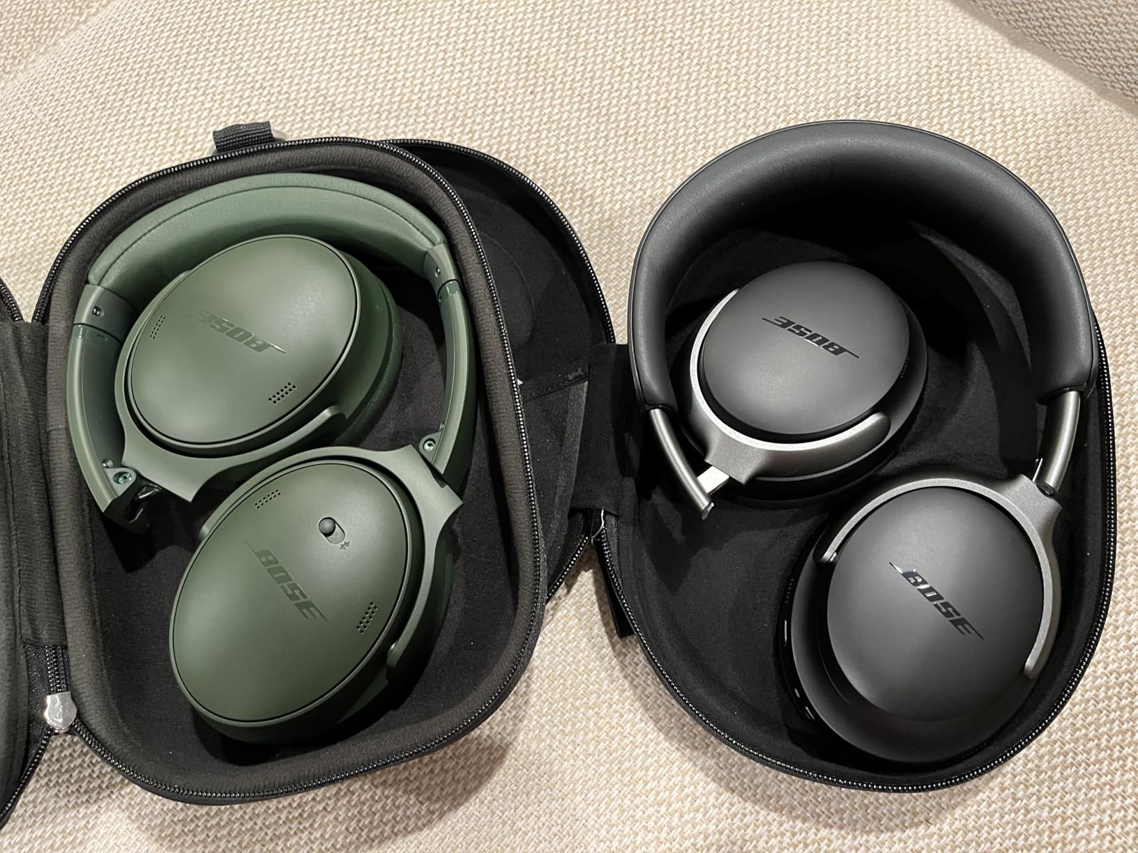 Bose QuietComfort Headphones - Wireless Bluetooth Headphones, Active Over Ear Noise Cancelling and Mic, USB-C Charging, Deep Bass, Up to 24 Hours of Playtime, White Smoke customer photo 2