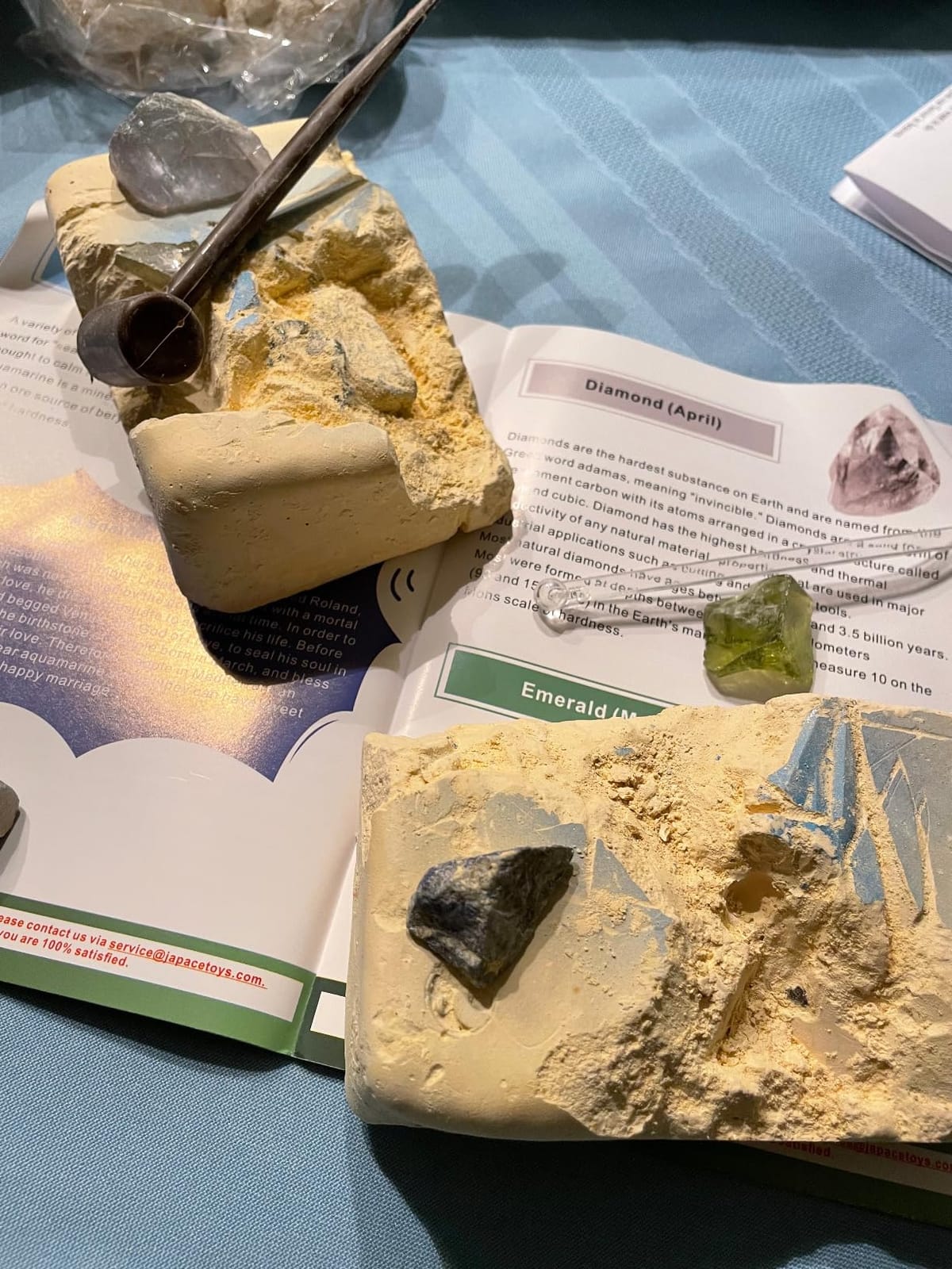 Japace Earth Science Kits for Kids Age 6-8-12-14, Birthstone Gems Dig Kit | Geology Kit with Break Your Own Geodes, Crystal Growing Experiment, Rock Mining Kit, Birthday Gifts Toys for Boys Girls customer photo 1