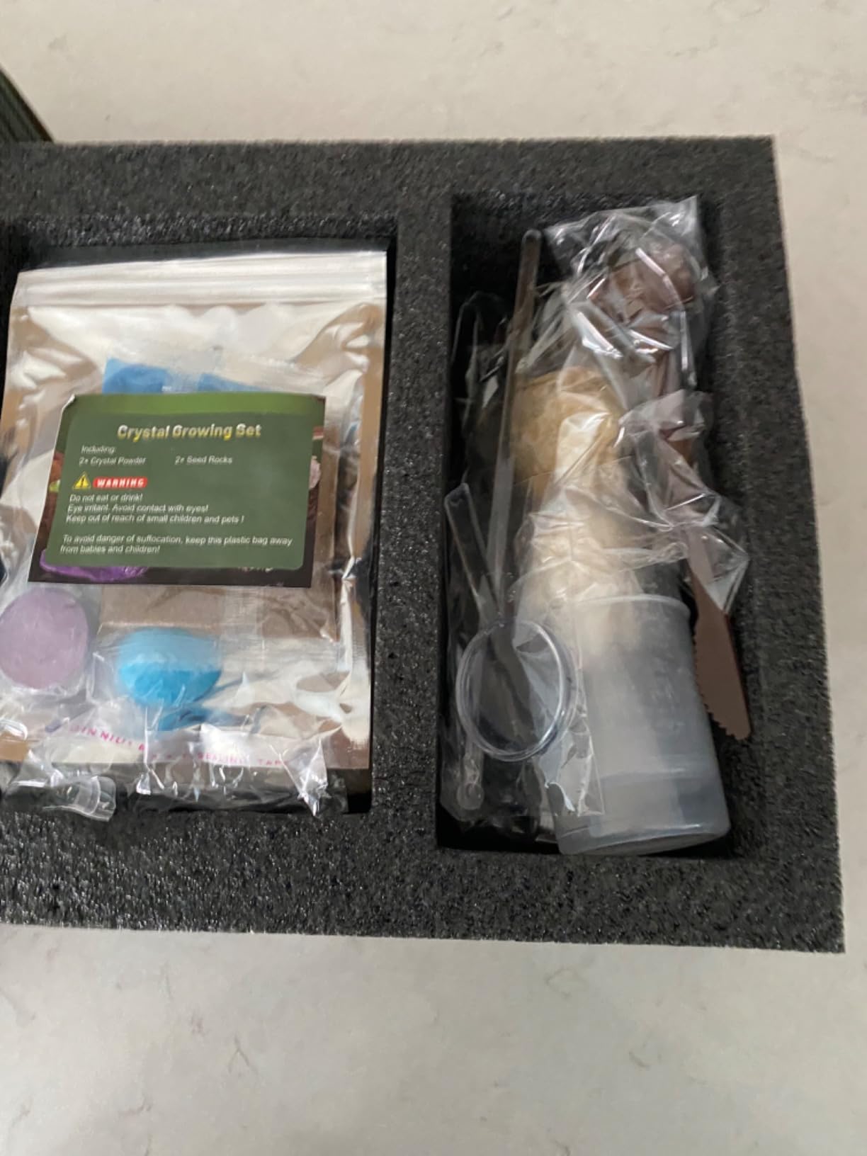 Japace Earth Science Kits for Kids Age 6-8-12-14, Birthstone Gems Dig Kit | Geology Kit with Break Your Own Geodes, Crystal Growing Experiment, Rock Mining Kit, Birthday Gifts Toys for Boys Girls customer photo 2