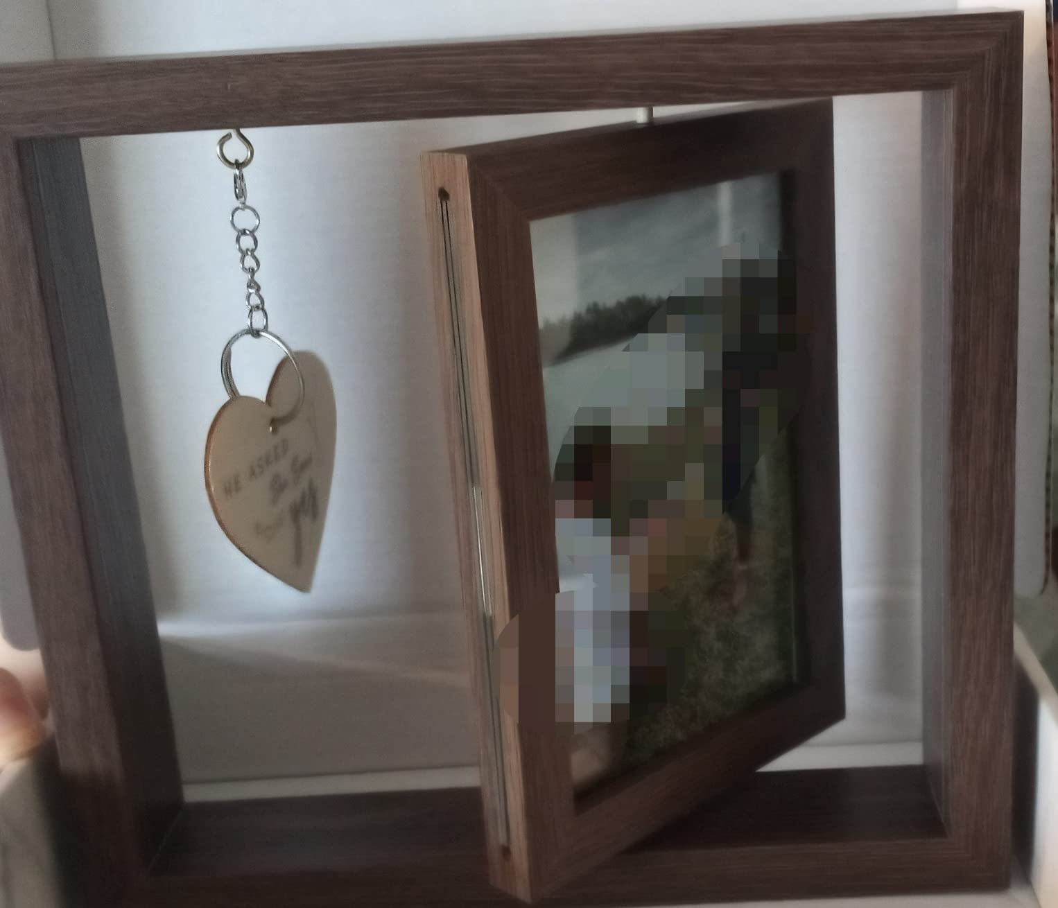 EYITUPC Rotating Mother Father of the Bride Wood Frame Gift from Daughter customer photo 1