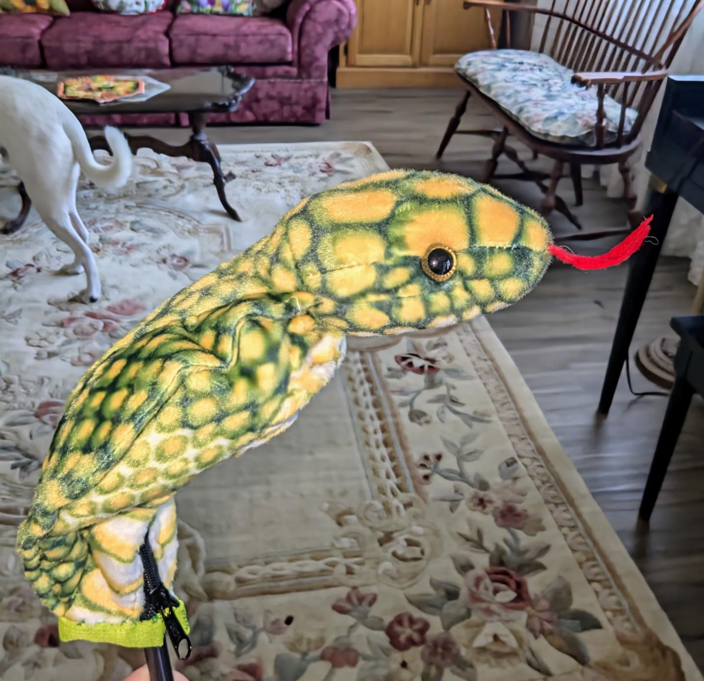 Large Realistic Snake Plushies 70 Inch Cobra Stuffed Toys Green customer photo 1
