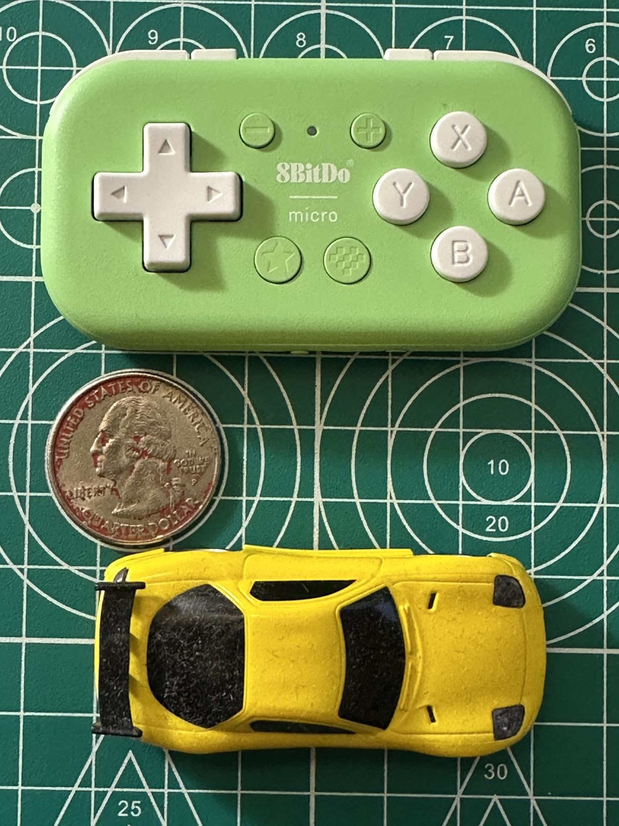 8Bitdo Micro Bluetooth Gamepad Pocket-sized Mini Controller for Switch/Switch 2, Android, and Raspberry Pi, Supports Keyboard Mode (Green) customer photo 2