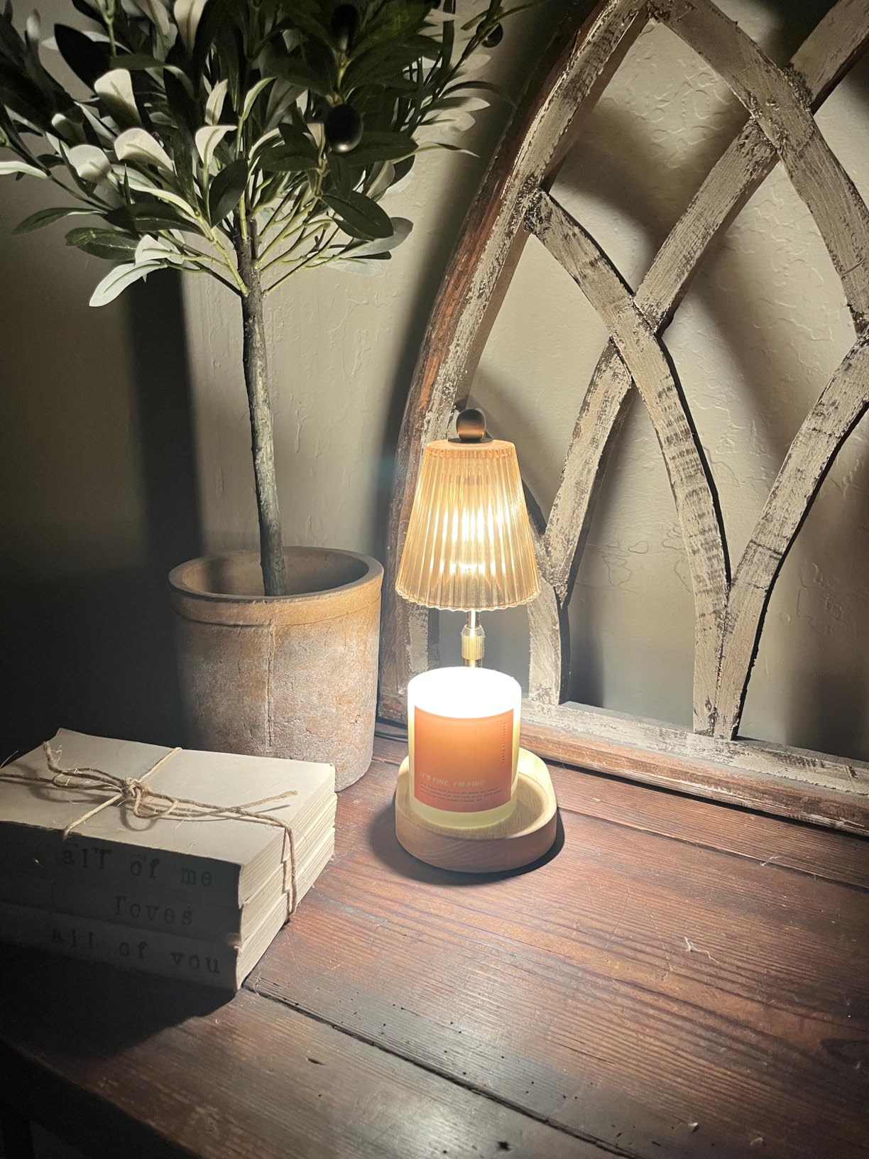 seenlast Candle Warmer Lamp with Timer Dimmer Adjustable Height for New Home Bedroom,Mothers Day Gifts,Vintage Home Decor for Scented Jar customer photo 2