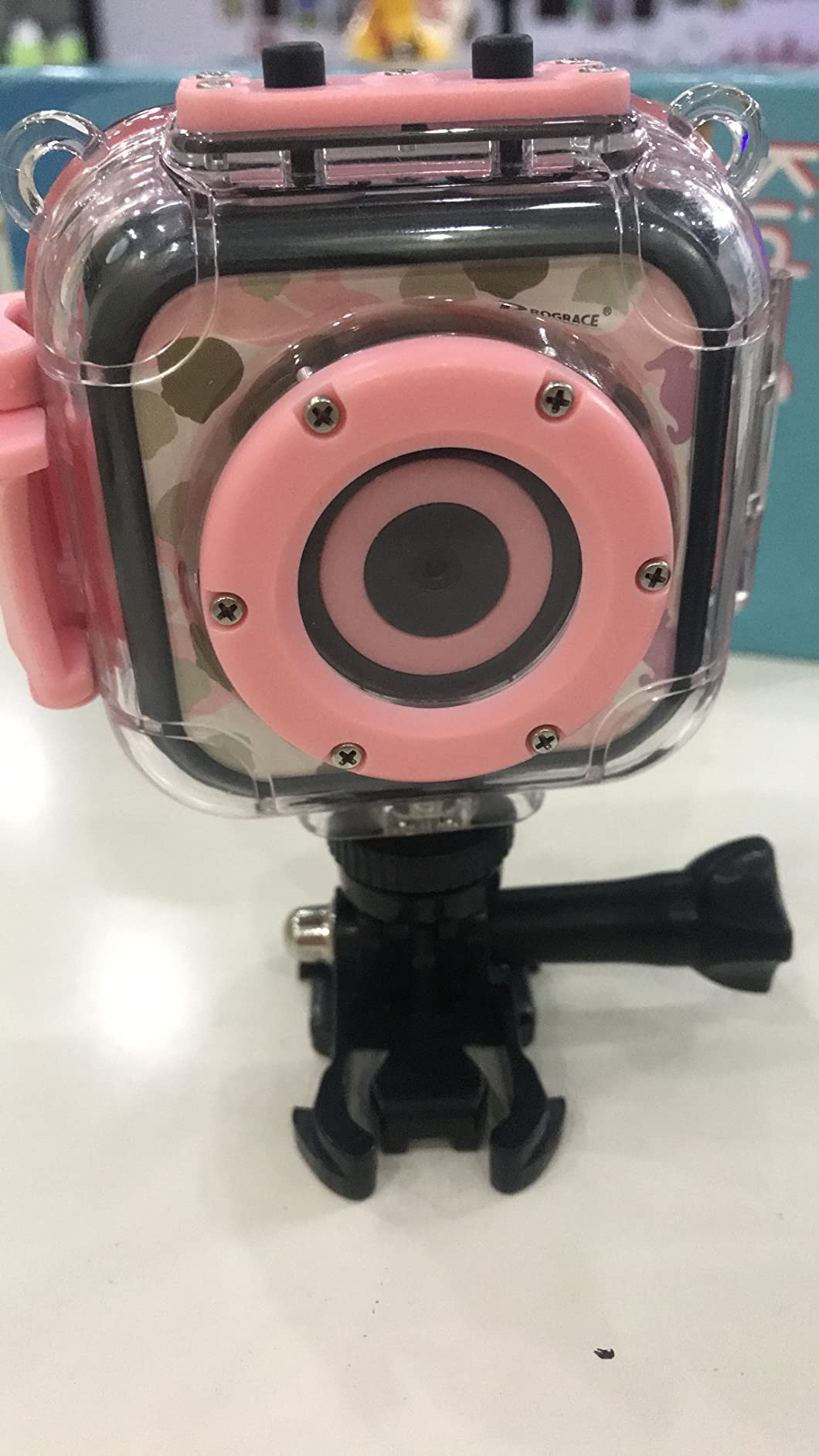 PROGRACE Kids Waterproof Camera, IP68 Video Camera Birthday Gift Girls 3-12 customer photo 2