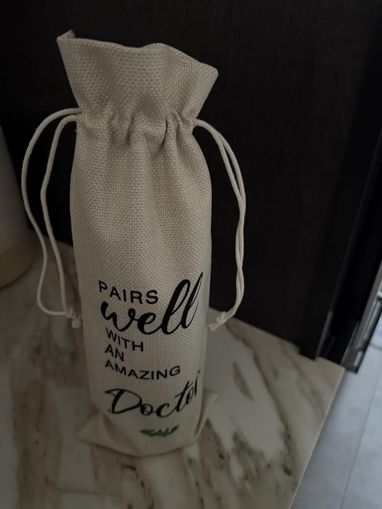 Doctor Gifts Wine Bag, Med School Gifts, Thank You Gifts for Doctor, Physicians Week, Retirement Gift for Doctors, Pairs Well with an Amazing Doctor customer photo 1