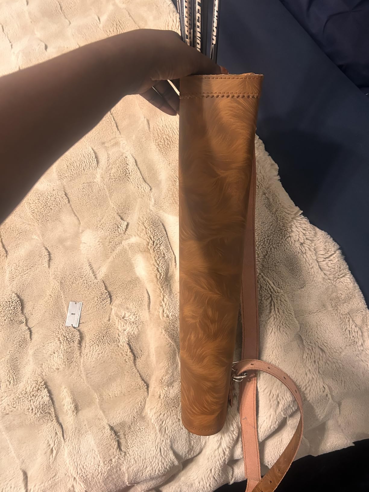 Traditional Back Quiver Bow Arrow Holder Handmade Leather Quiver Lightweight & Comfortable Gift for him Aniversary Gift customer photo 1