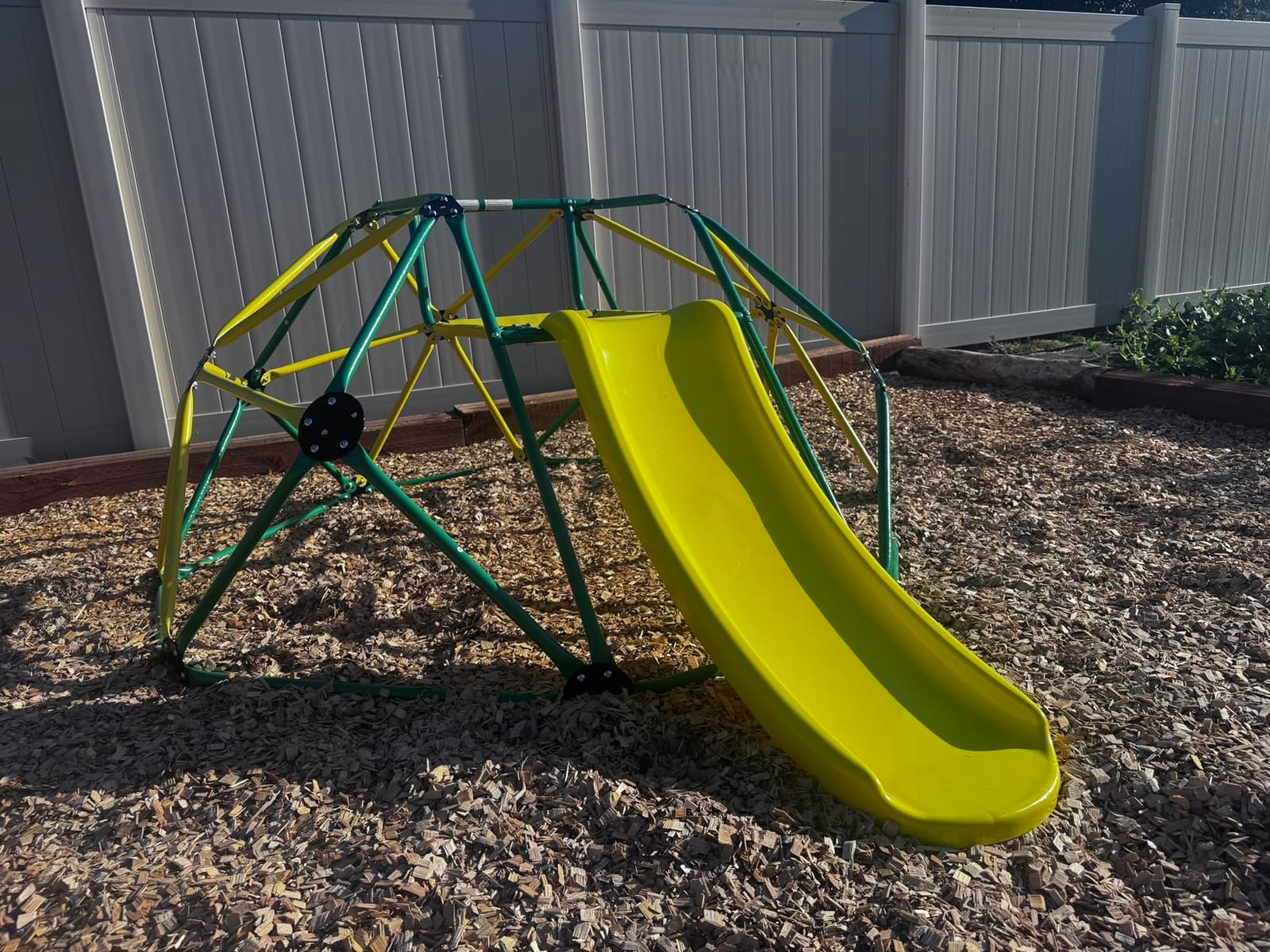 Olakids Climbing Dome with Slide, Kids Outdoor Jungle Gym Geometric Dome Climber, Steel Frame, 8FT Climb Structure Backyard Playground Center Equipment for Toddlers customer photo 2