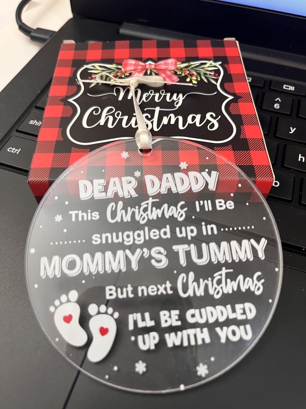 HEXMOZ First Christmas Married Ornament 2026 - Wedding Gifts for Newlywed customer photo 1
