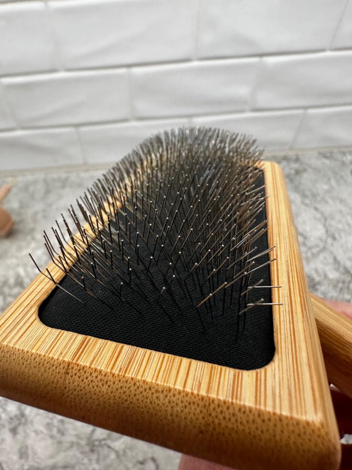 2PCS Wool Carders with Drop Spindle Set, Hand Carders Wool Needle Felting Brush, Drop Spindle Maple Top Whorl Spinning Smooth Finish, for Craft Felt Project customer photo 2