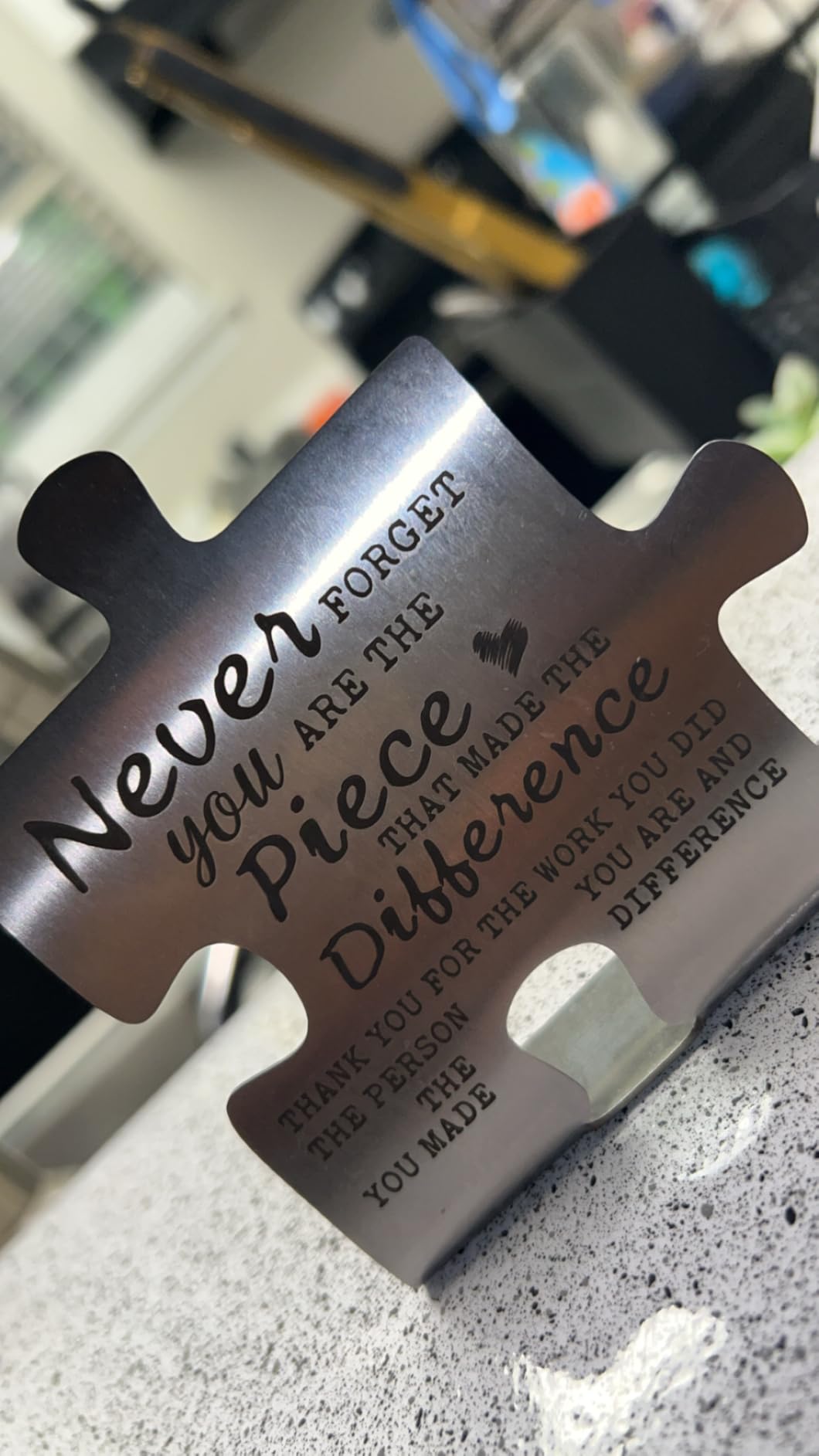 FOKCBOCM Doctor Appreciation Gifts for Women, Stainless Steel Decorative Signage, 3.9 x 3.9 inches customer photo 1