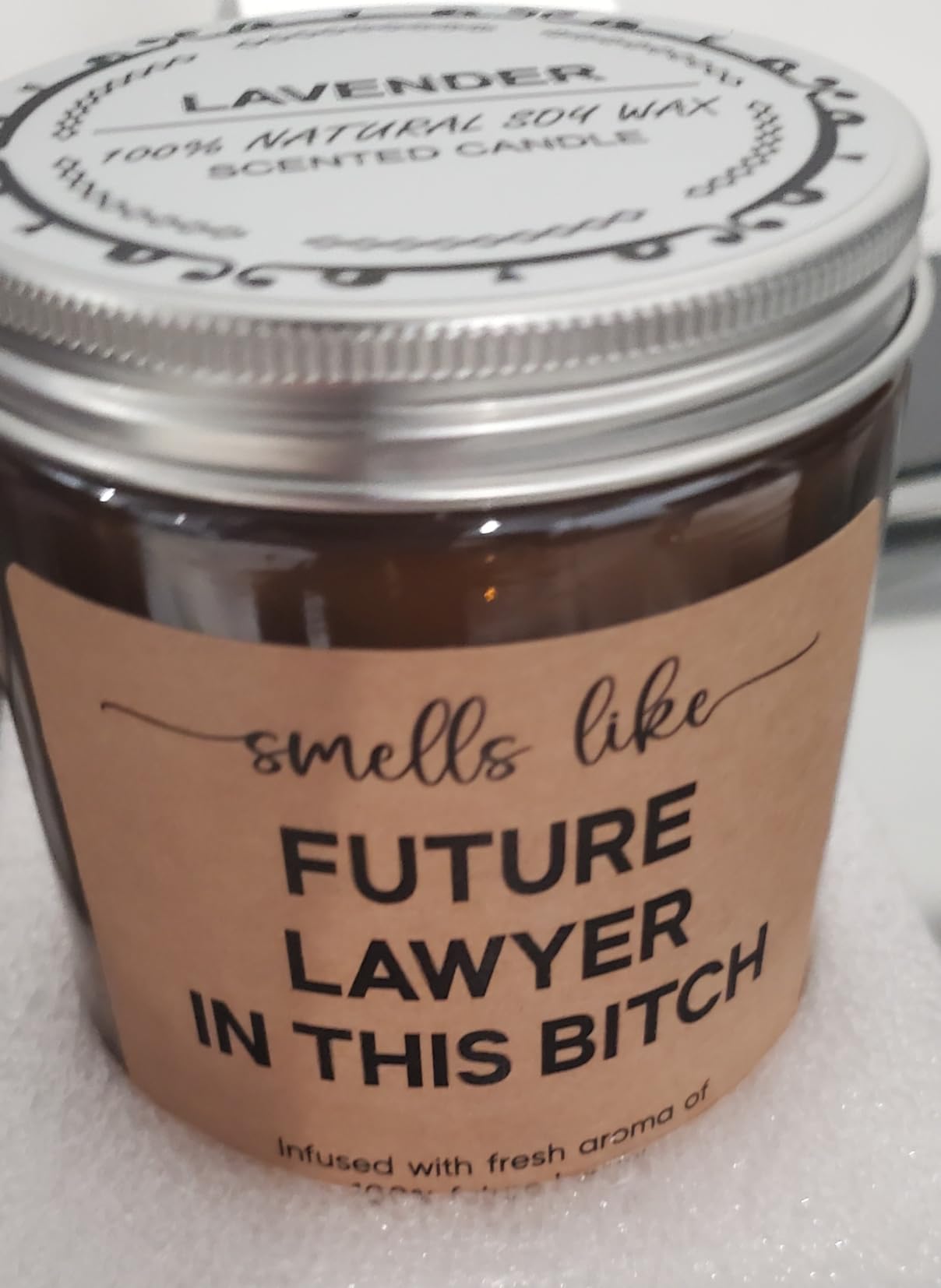 GSPY Candle, Lawyer Gifts for Women Men, Law School Essentials, Law Student customer photo 2