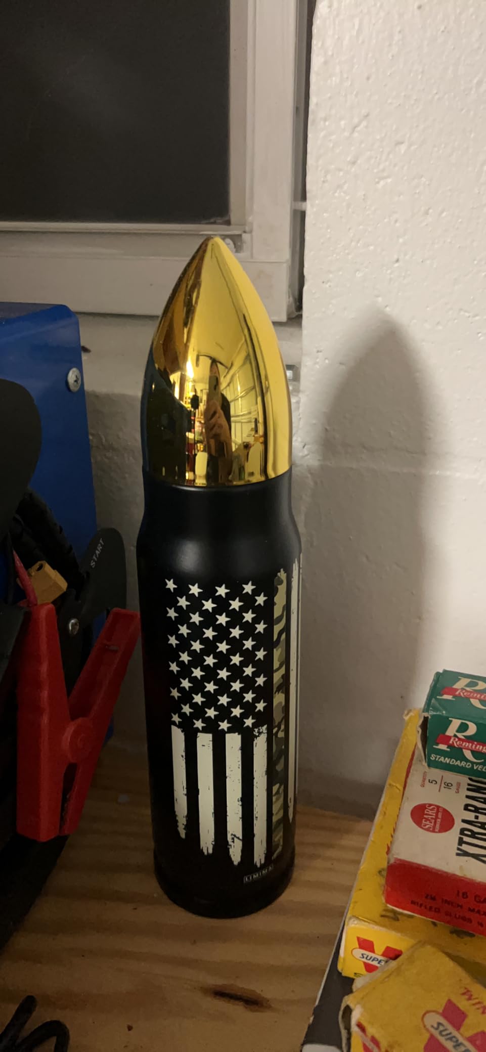 Retirement Gifts for Men, Fathers Day, 250th Anniversary USA, Birthday Gift Ideas, The Legend Has Retired Tumbler, 17oz Insulated Tumbler with Patriotic American Flag Design customer photo 2
