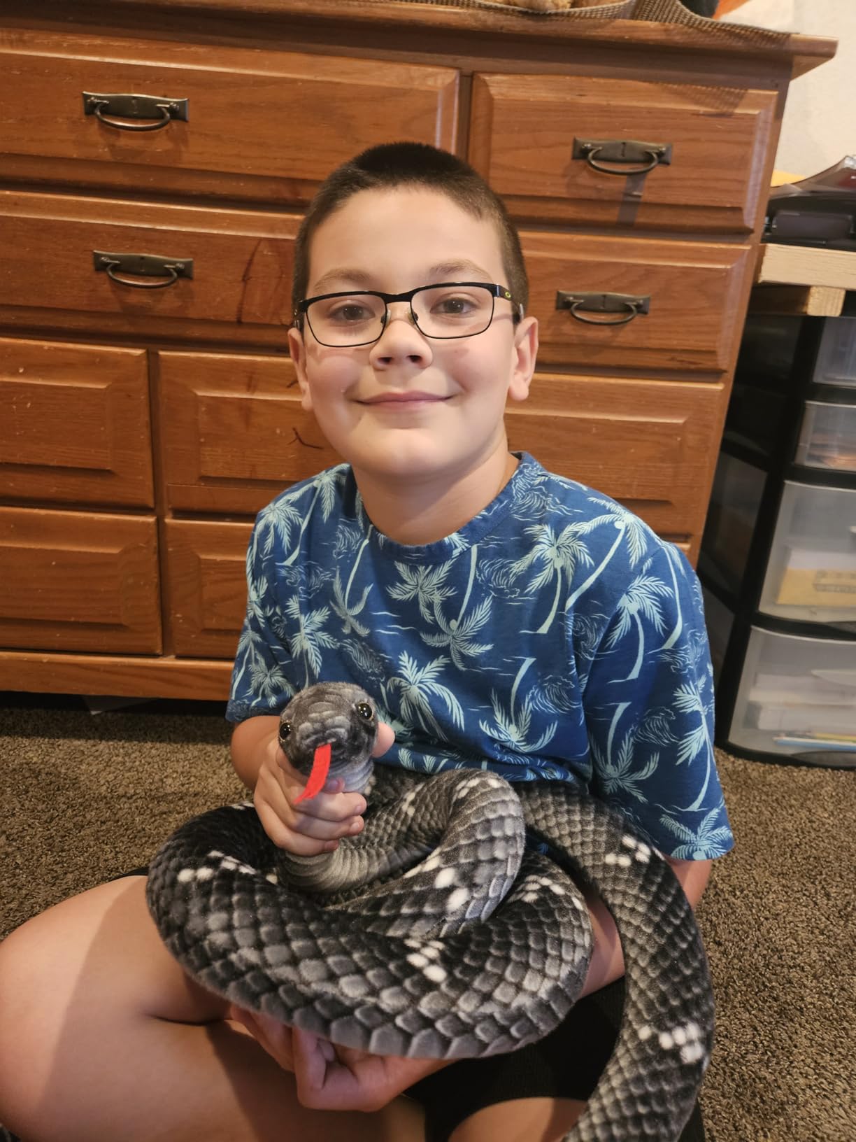 Snake Plush, 71 in, Yellow customer photo 2