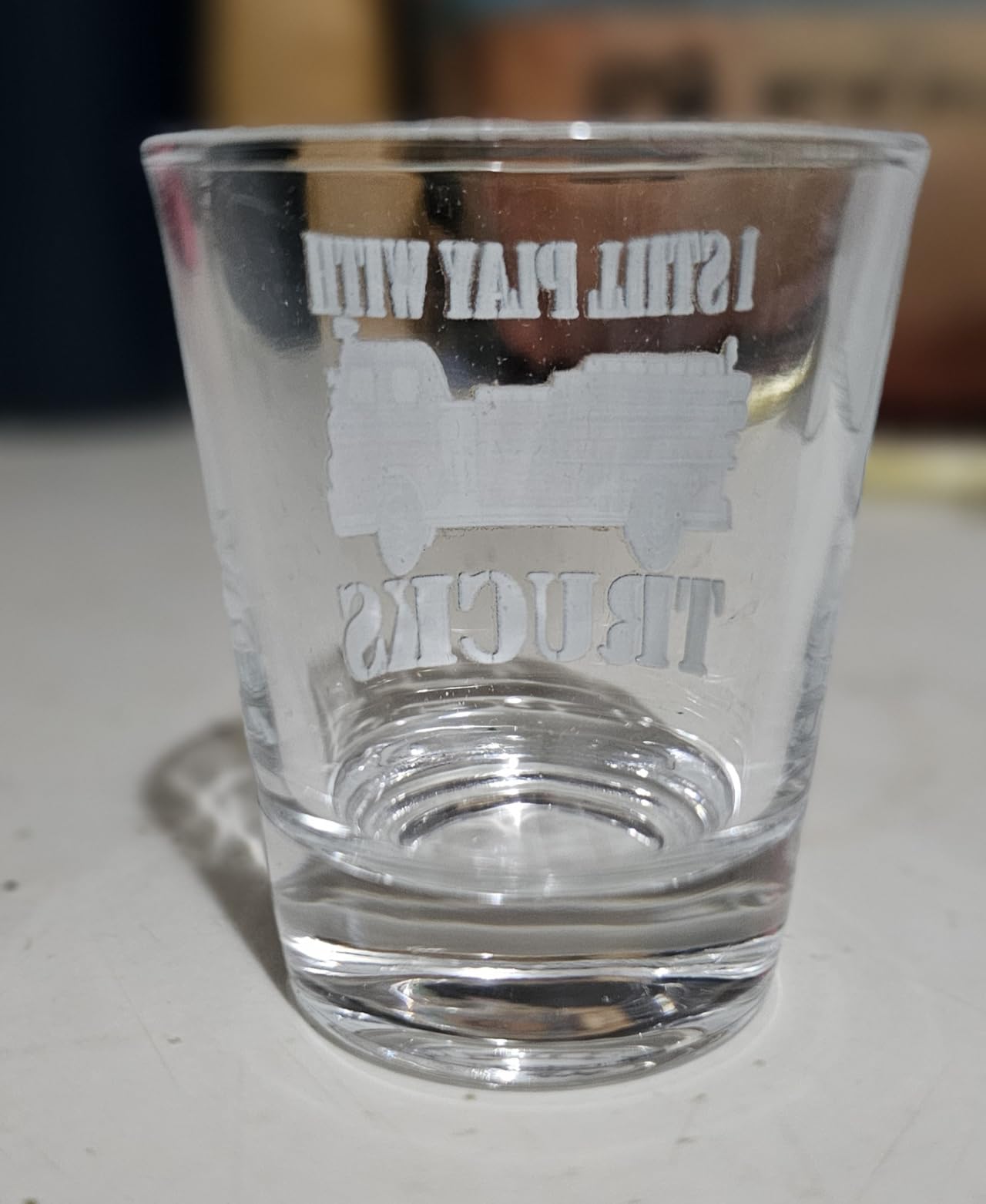 Rogue River Tactical Funny Firefighter Shot Glass Gift for Firefighters - Play With Fire Trucks customer photo 1