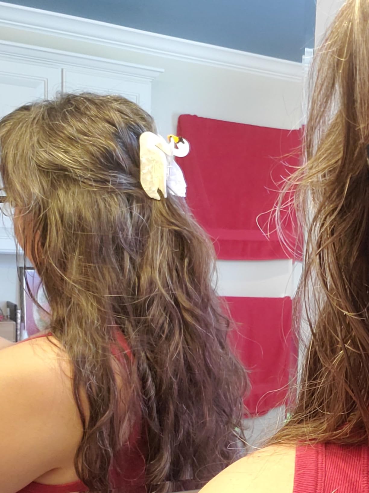 2 PCS Swan Shaped Hair Claw Clip Hair Jaw Clips Fashion Strong Hold Hair Barrettes Hairpins Hair Ponytail Holder Decor Hair Accessories for Women Girls customer photo 1