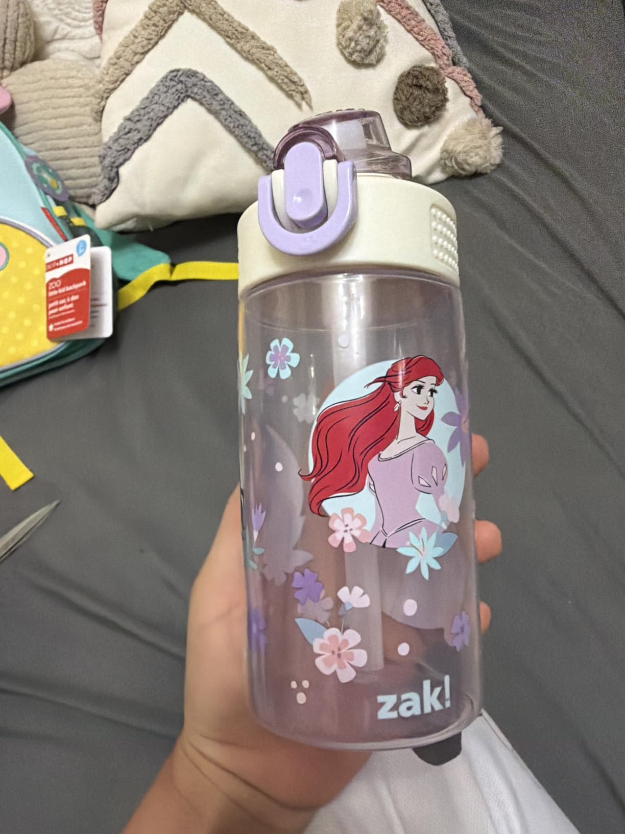Zak Designs Sonic the Hedgehog Sage 16oz Leak-Proof Straw Kids Water Bottle | BPA Free, Durable Plastic, Cupholder Friendly, Handle, Dishwasher Safe, Easy to Clean, Lid Lock, For School, Home, Travel customer photo 1