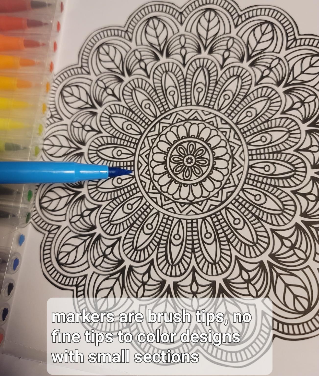Adult Coloring Book Set | Art Kit Activities Mandalas, Pencils & Markers Care Package | Gift Basket Get Well Soon Gift, for Women, Men, After Surgery for Stress Anxiety Relief & Relaxation customer photo 1