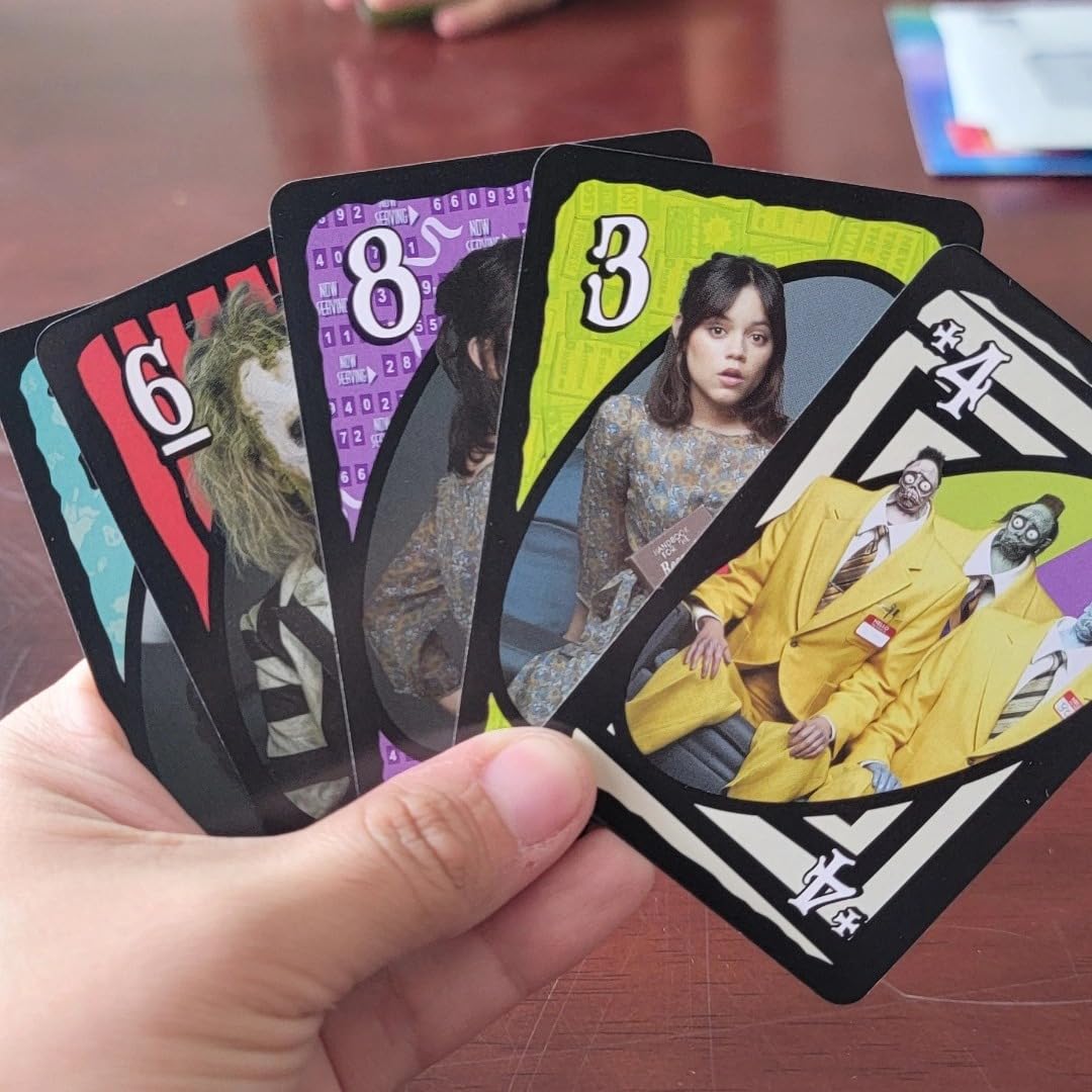 Mattel Games UNO Beetlejuice Card Game for Kids, Adults & Family with Deck & Special Rule Inspired by The Movie customer photo 1