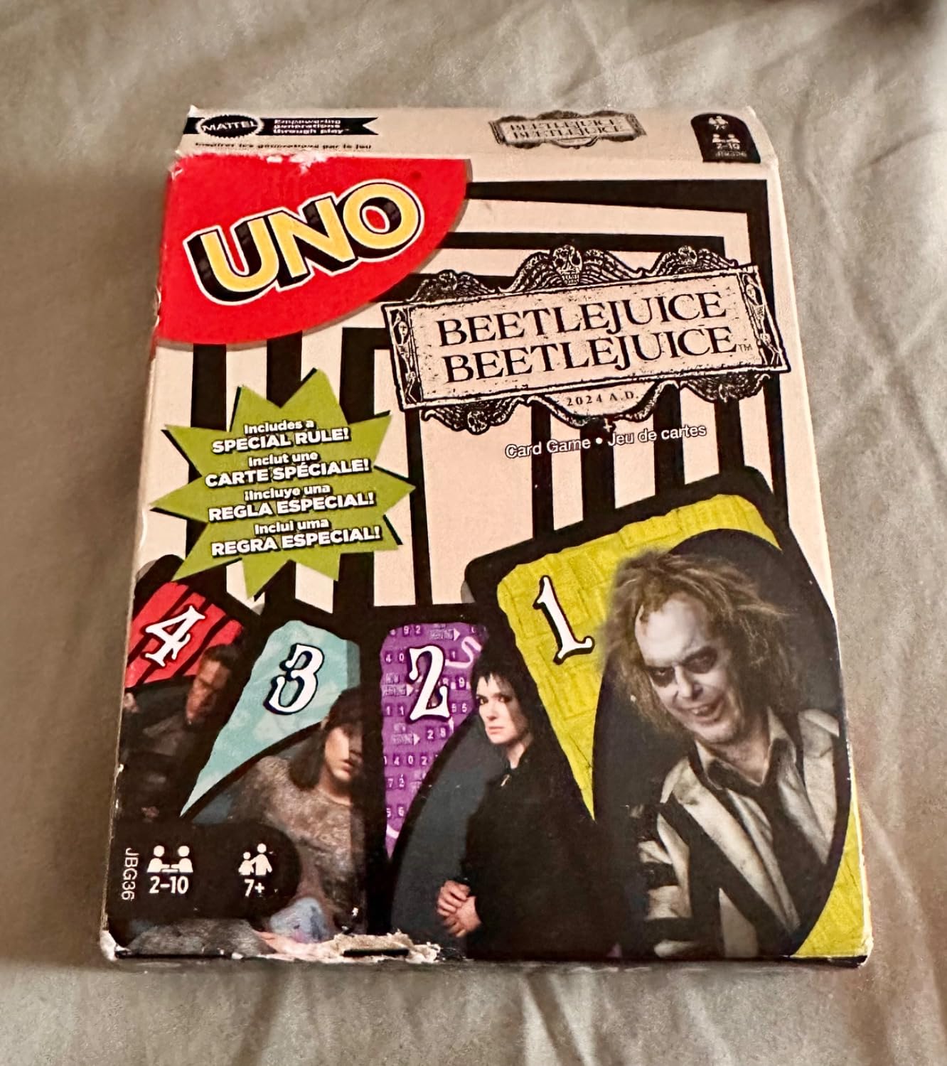 Mattel Games UNO Beetlejuice Card Game for Kids, Adults & Family with Deck & Special Rule Inspired by The Movie customer photo 2