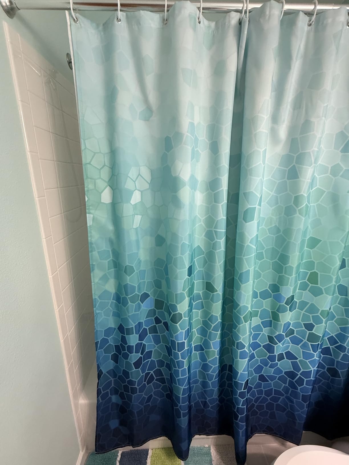Novelty Octopus Shower Curtain, Nautical Beach Shower Curtain for Bathroom customer photo 2