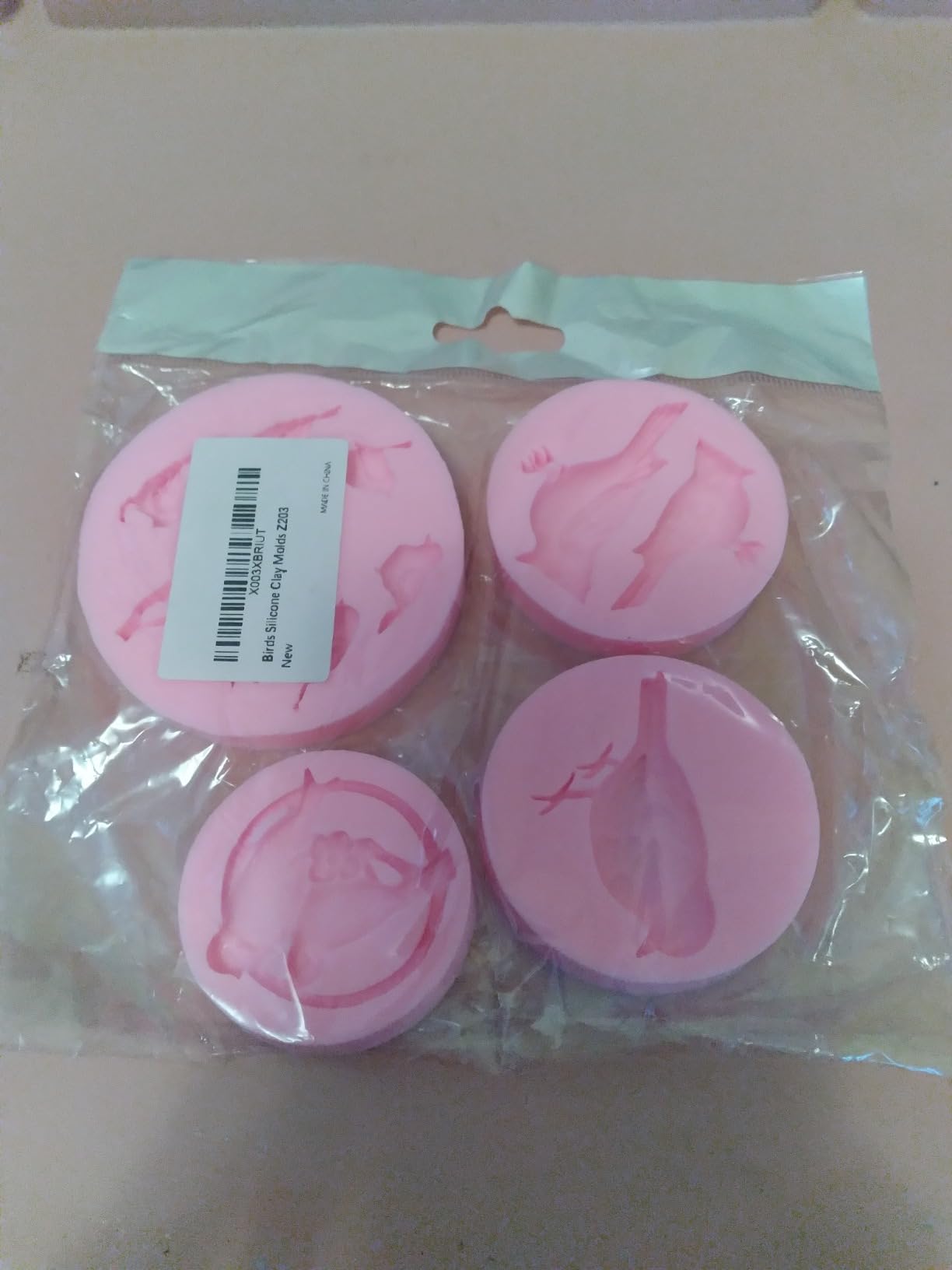 Cardinals Birds Fondant Silicone Molds, 5 Packs Parrot Birds Chocolate Molds for Baby Shower Cake Decoration, Cupcake Toppers, Forest Theme Party Cake, Clay, Resin, Candy customer photo 1