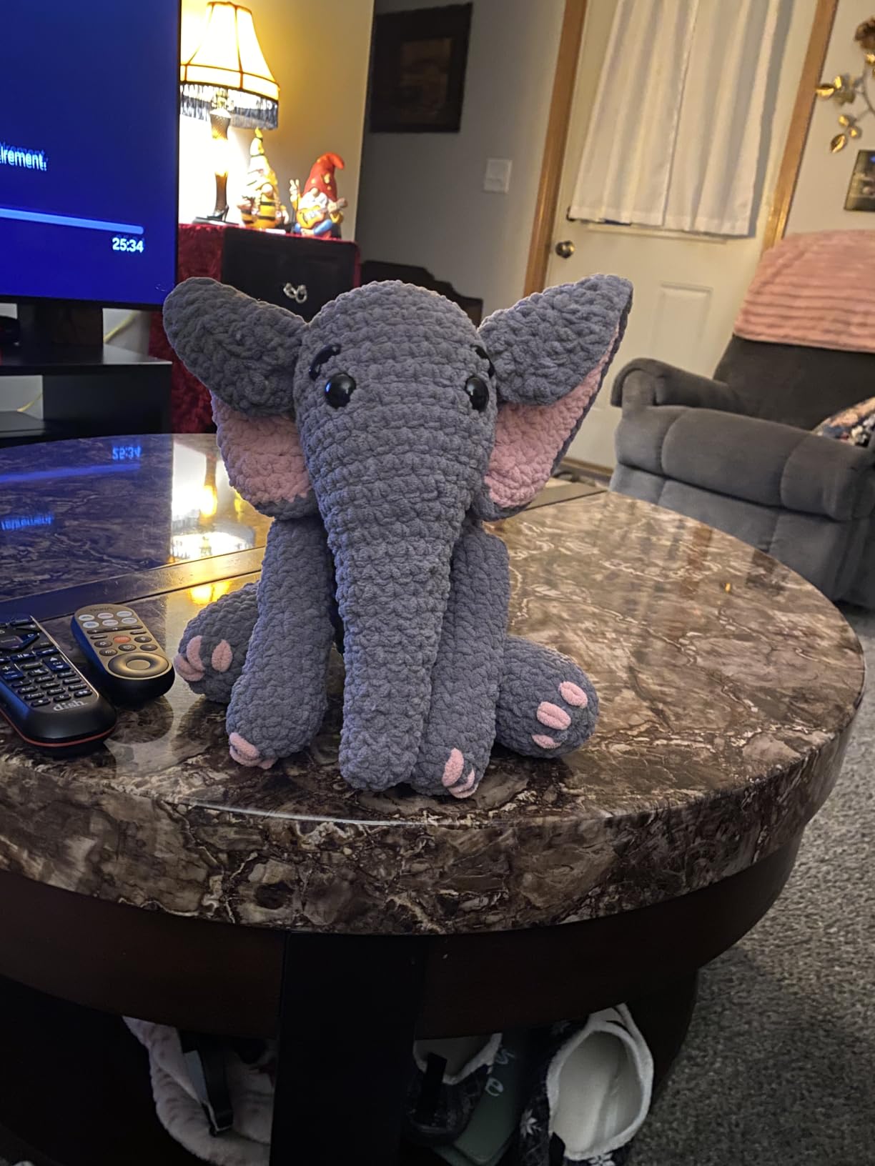 CODGP Crochet Kit for Beginners, 13-Inch Elephant Crochet Kit for Adults | Crochet Starter Kit Gift, Animal Amigurumi Kit, Durable Chenille Yarn, Full Supplies, Step-by-Step Videos, for Crochet Lovers customer photo 1