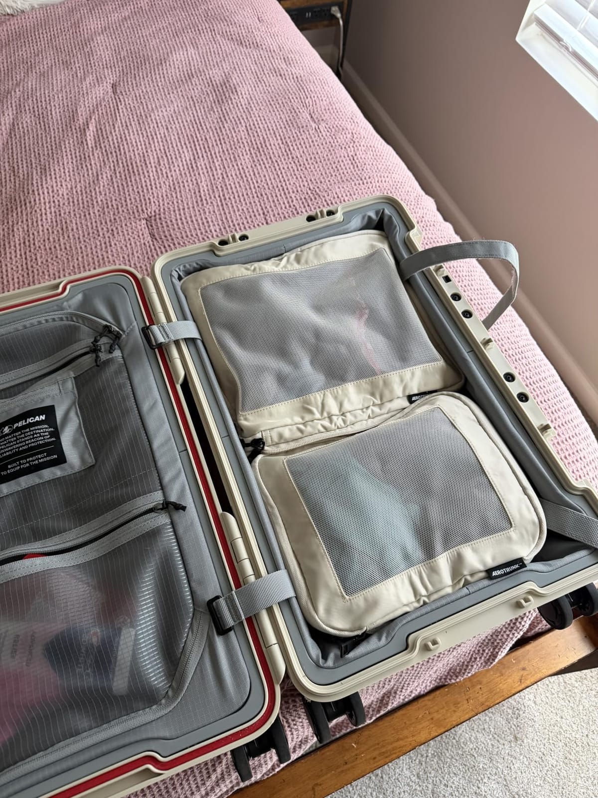 Aerotrunk Compression Packing Cubes for Travel, 6-Pack, Beige - 50% Space Savings, Compression Luggage Organizer Bags customer photo 1