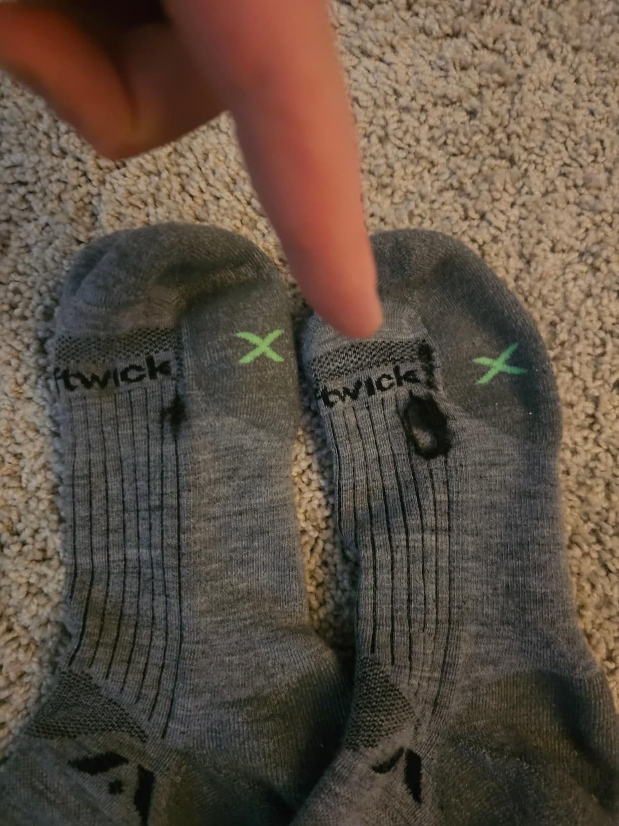 Swiftwick PURSUIT FOUR Trail Running & Cycling Socks, Merino Wool, Durable Crew customer photo 1