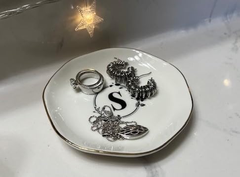 Mother of Groom Ring Dish, Ceramic Jewelry Dish Plate Christmas Birthday Mother's Day Wedding Gifts for Mother of Groom from Bride customer photo 2