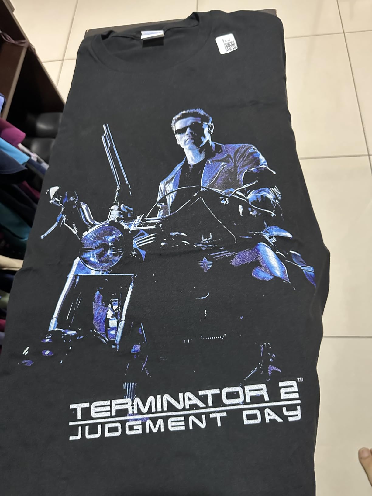 Terminator 2 Judgement Day Theatrical Poster T-Shirt customer photo 1