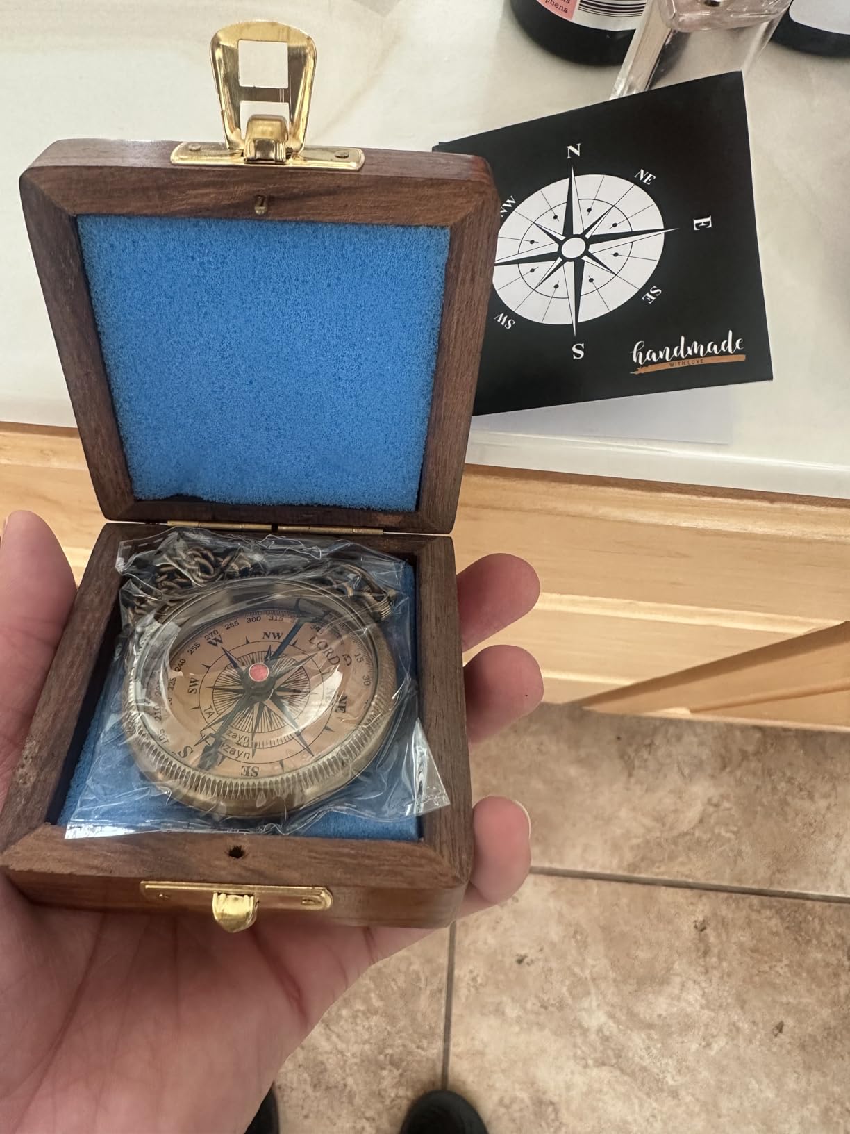 For I Know The Plans I Have For You, Jeremiah 29:11, Solid Brass Directional Engraved Compass, Baptism Gifts for Boys Girls, First Communion, Christian Gifts for Men, First Confirmation Gifts for Boys customer photo 1