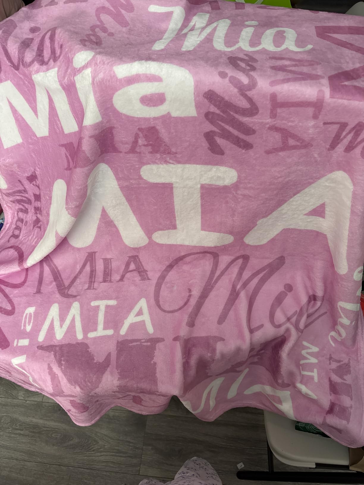 Corissy Ships Next Day, Personalized Blankets and Throws Custom Blanket with Name Customized Flannel Blanket for Kids Christmas Blanket Gifts for Teen Girls Boys customer photo 1