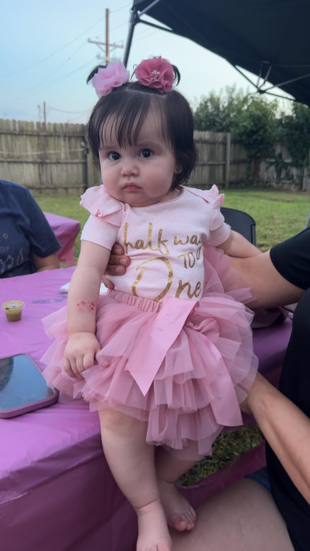 Half Way To 1 Half Birthday Outfit Half Year Birthday For Baby Girl Clothing Set customer photo 1