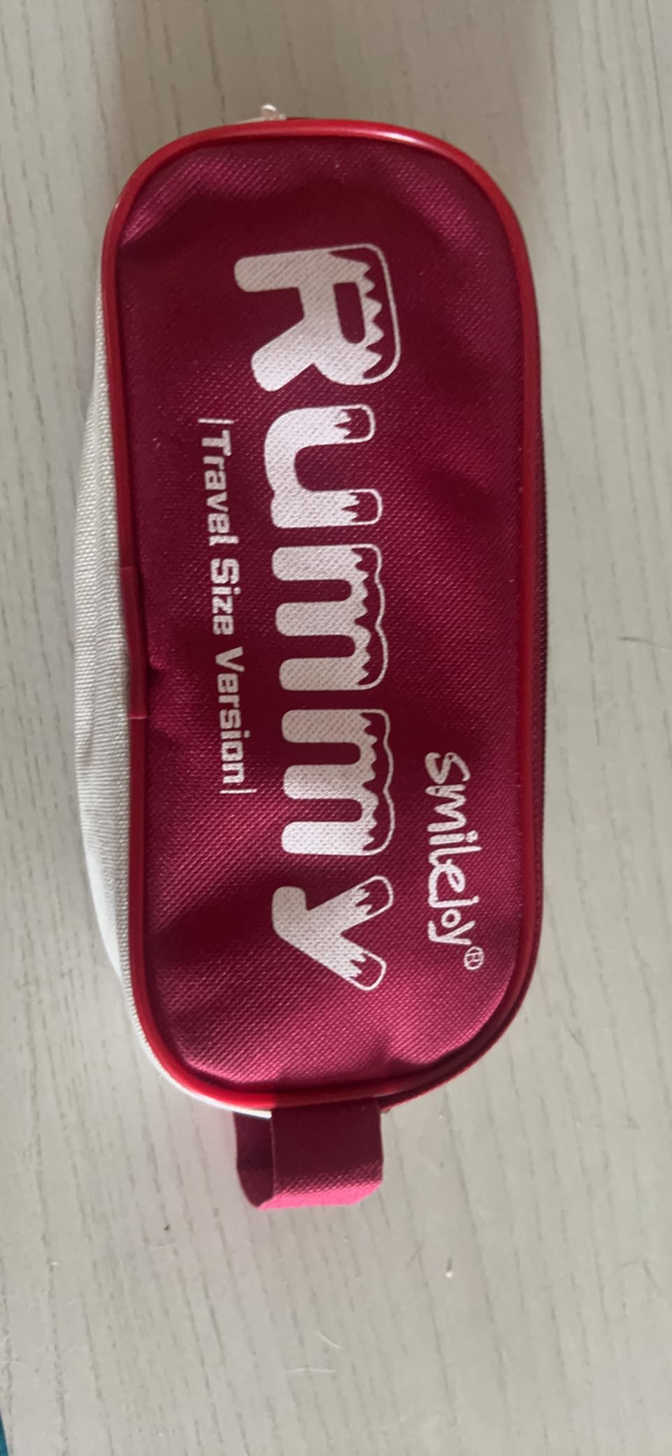 Smilejoy Mini Rummy Cube 4 Players Edition,Travel Rummy Game Set with Portable Canvas Bag,Classic Board Game for Adults and Kids |106 Tiles | 4 Playing Racks |1 Dice | (2-4 Player) customer photo 1