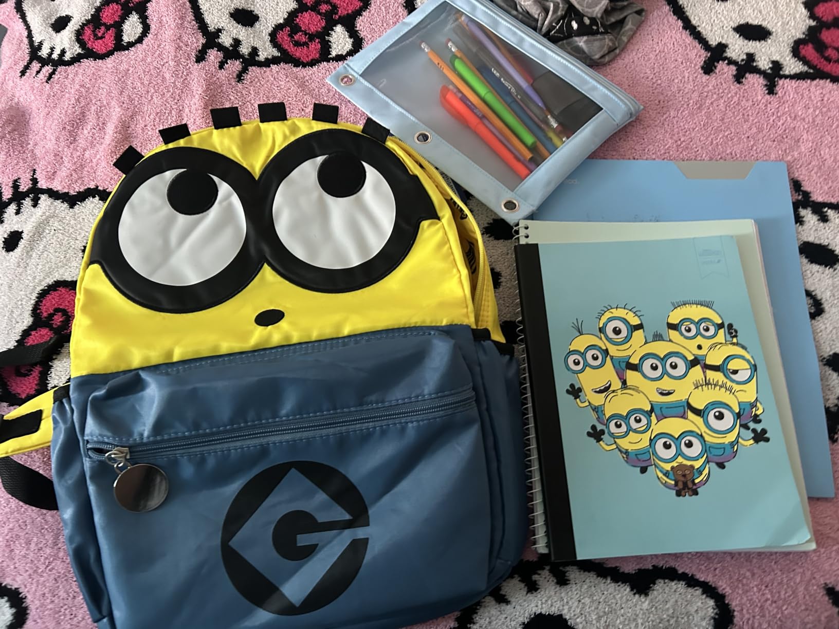 AI ACCESSORY INNOVATIONS Despicable Me Minions Backpack for Boys & Girls, Kids 16 Inch Schoolbag with 3D Features, Yellow customer photo 1
