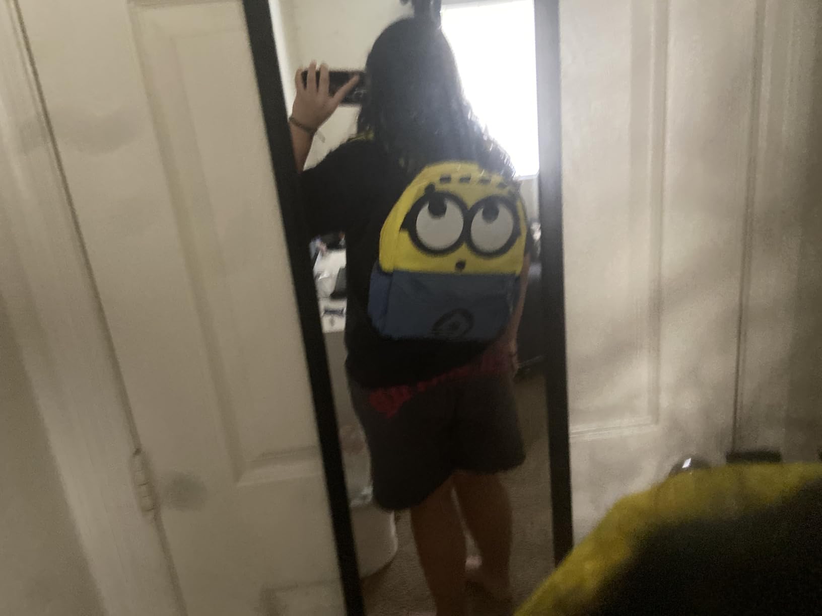 AI ACCESSORY INNOVATIONS Despicable Me Minions Backpack for Boys & Girls, Kids 16 Inch Schoolbag with 3D Features, Yellow customer photo 2