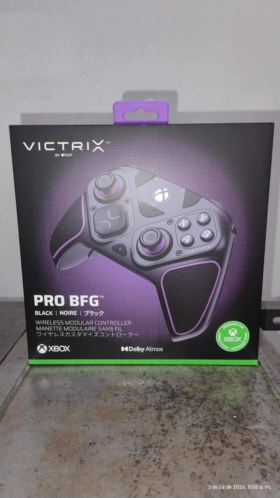 PDP Victrix Pro BFG Wireless Gaming Controller for Xbox Series X|S, Xbox One, Windows 10/11, Modular Gamepad, Dolby Atmos Audio, Remappable Buttons, Customizable Triggers/Paddles/D-Pad, PC App, Black customer photo 1
