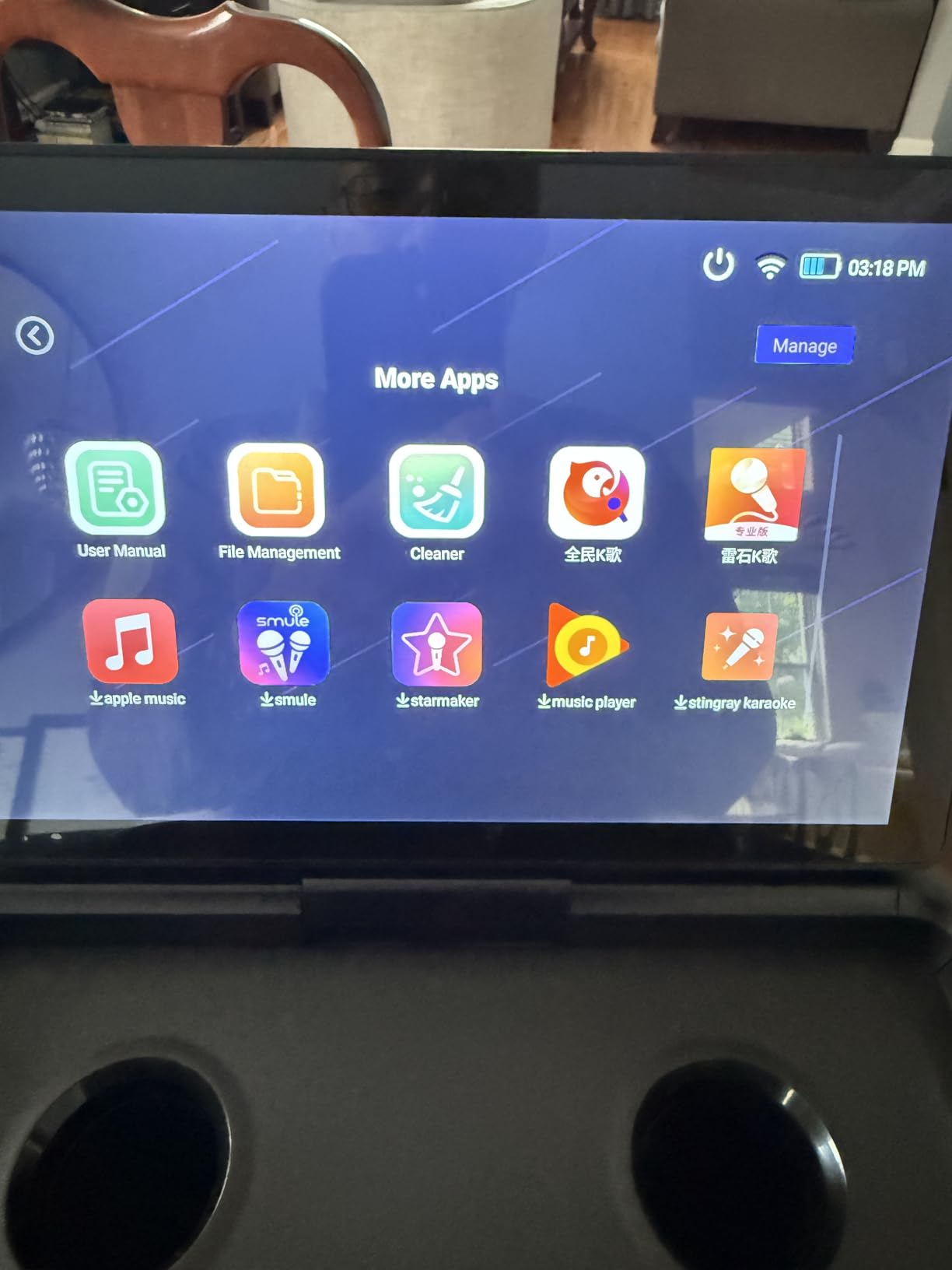 Ikarao Smart Karaoke Machine for Adults with Lyrics Display, 32GB Karaoke Tablet, 2 Wireless Mics, 300W Peak Power, 4 DJ Lights customer photo 2