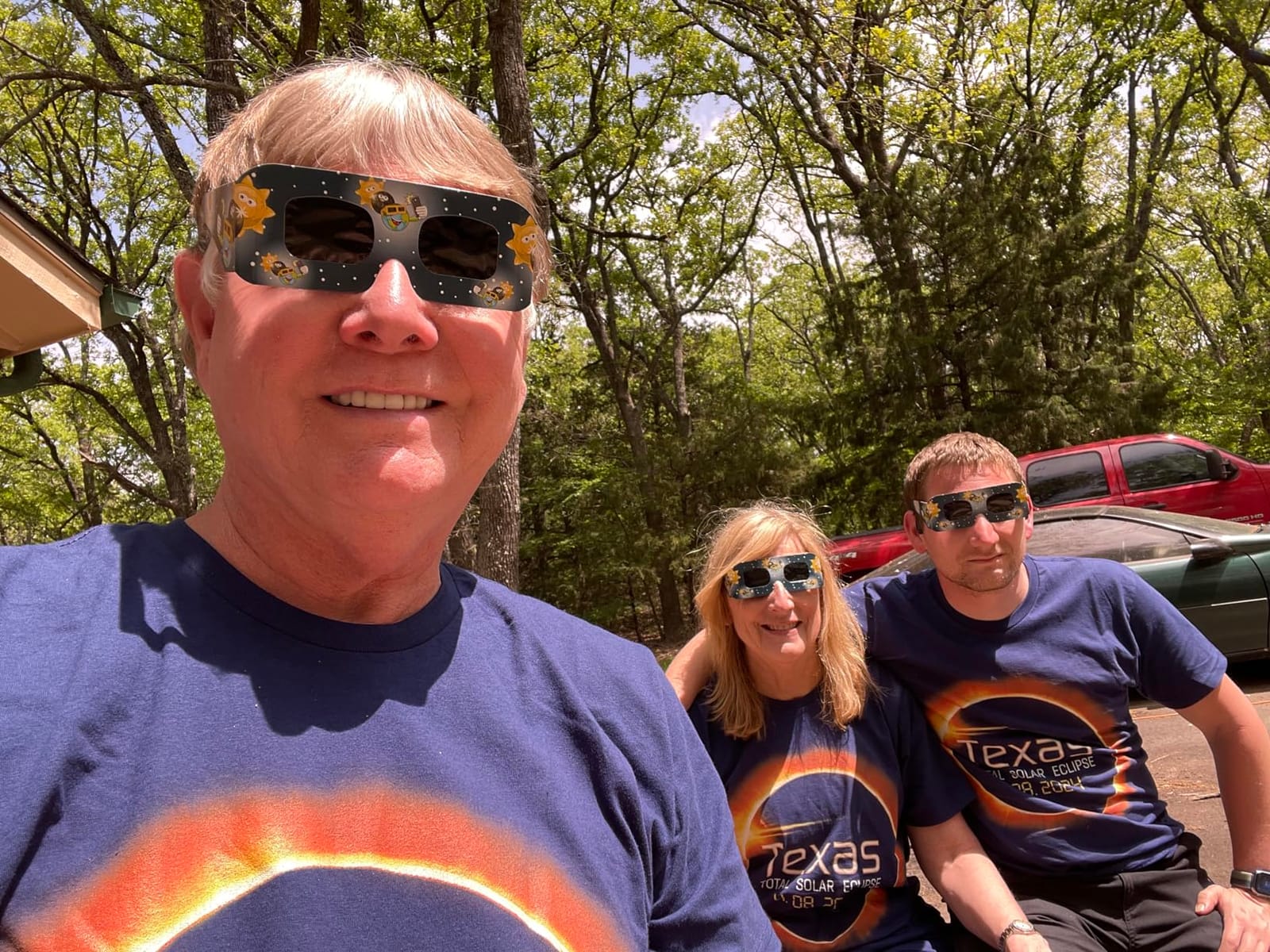 2024 Solar Eclipse Texas USA Totality T-Shirt customer photo 1