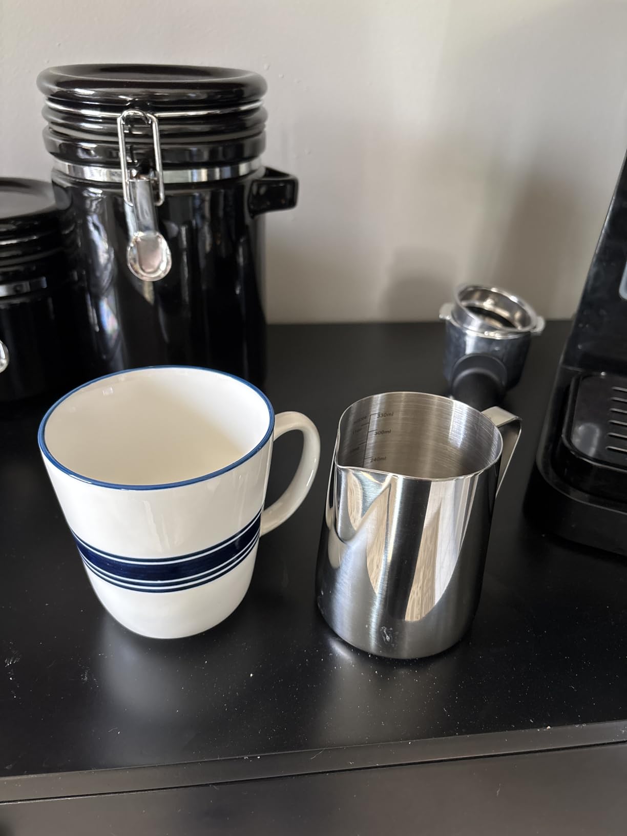 watchget 12oz Milk Frothing Pitcher Stainless Steel Espresso Steaming Jug customer photo 1