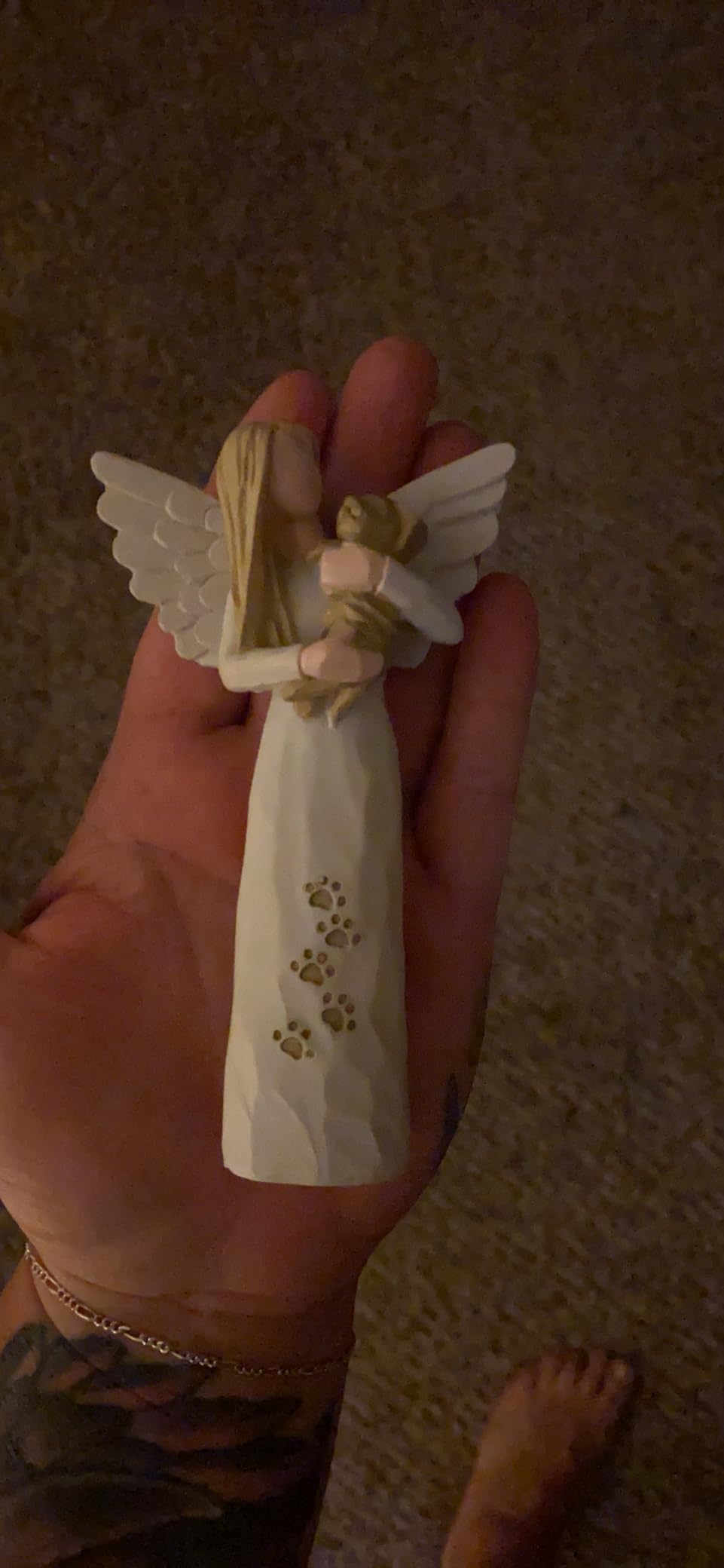 Dog Memorial Gifts for Loss of Dog, Pet Memorial Gifts, Pet Memorial Stone, Pet Sympathy Gifts Dog Memorial Gifts (White) customer photo 1