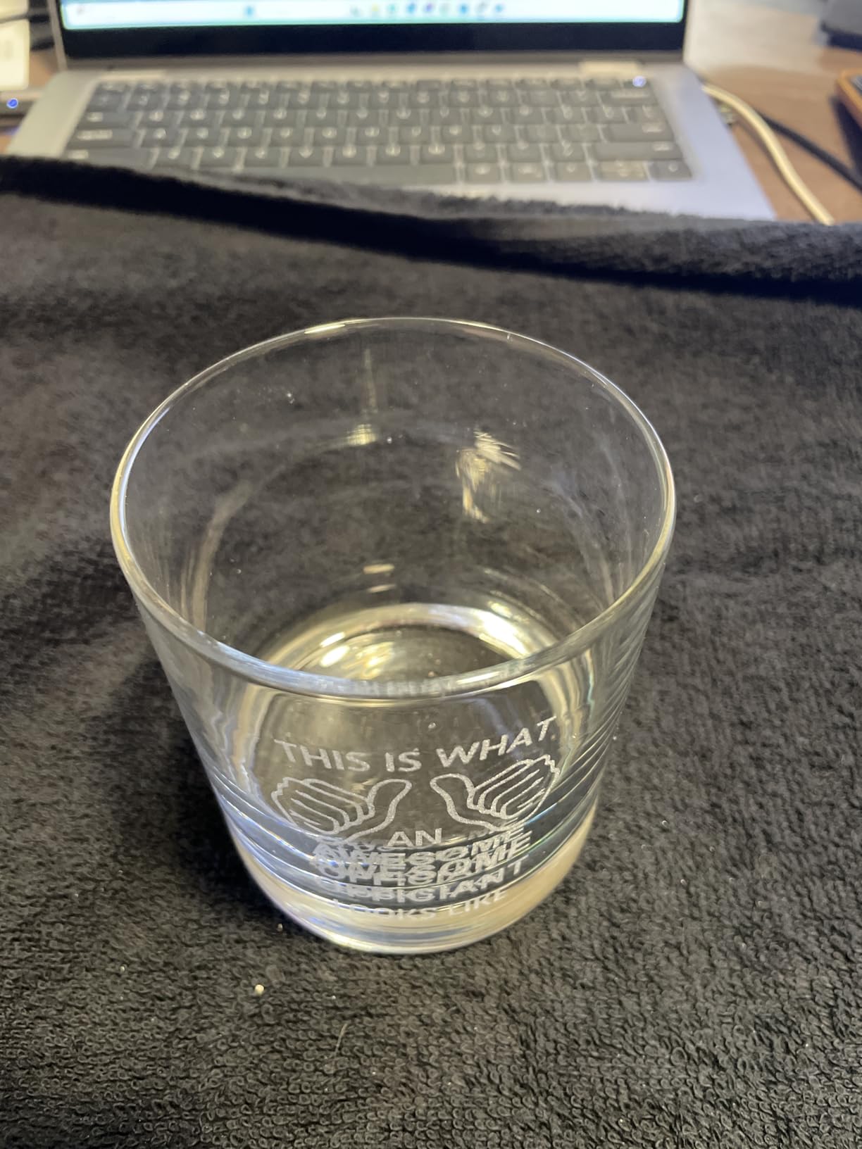 This Is What An Awesome Geriatrician Looks Like Whiskey Bourbon Glass Old Fashioned 10.5 Oz Laser Engraved Clear Custom Cocktail Glasses Etched Crafted Work Customized/Personalized Gift Cup Mug customer photo 1
