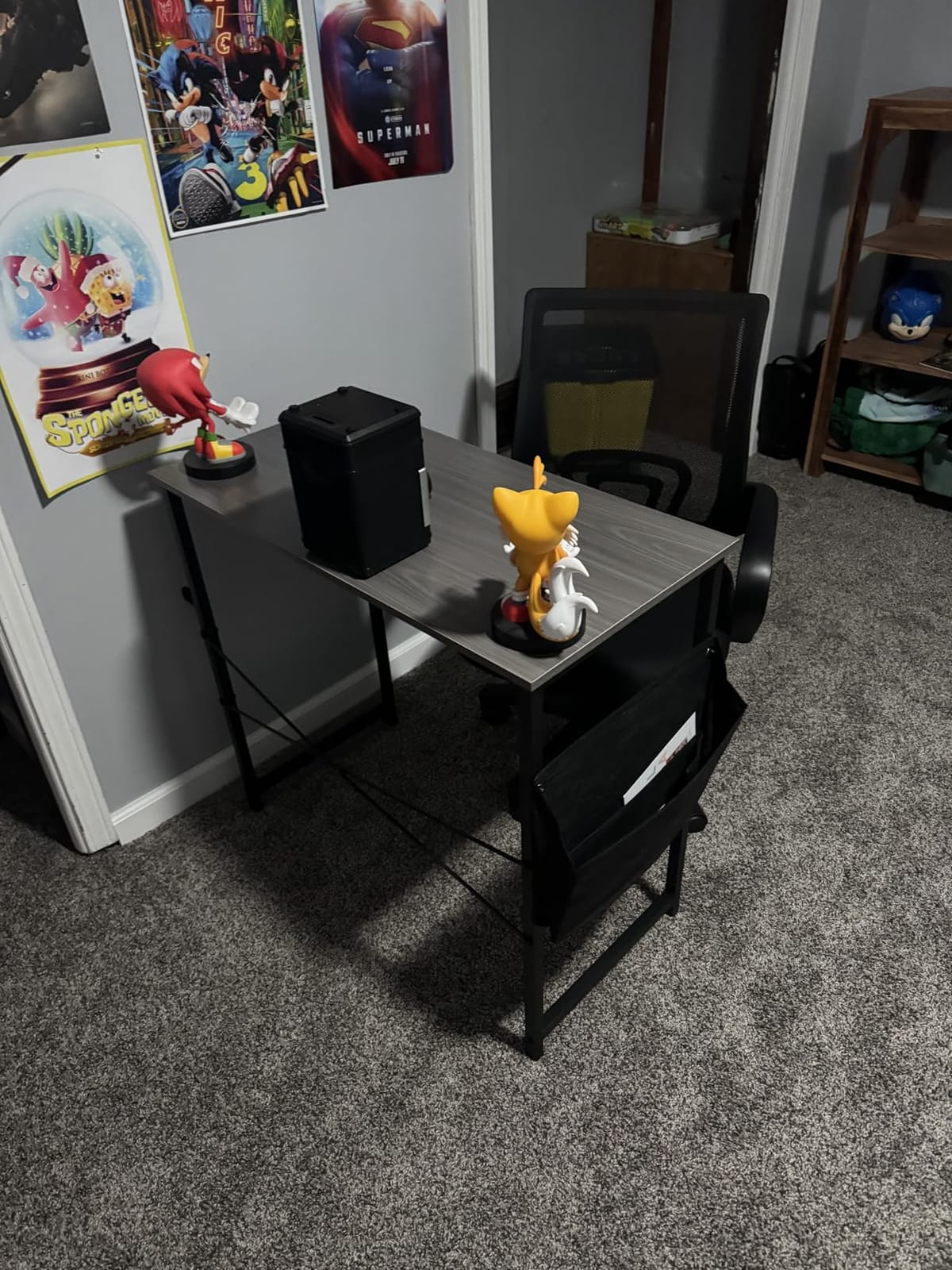 Pamray 32 Inch Computer Desk for Small Spaces with Storage Bag, Home Office Work Desk with Headphone Hook, Small Office Desk Study Writing Table customer photo 1