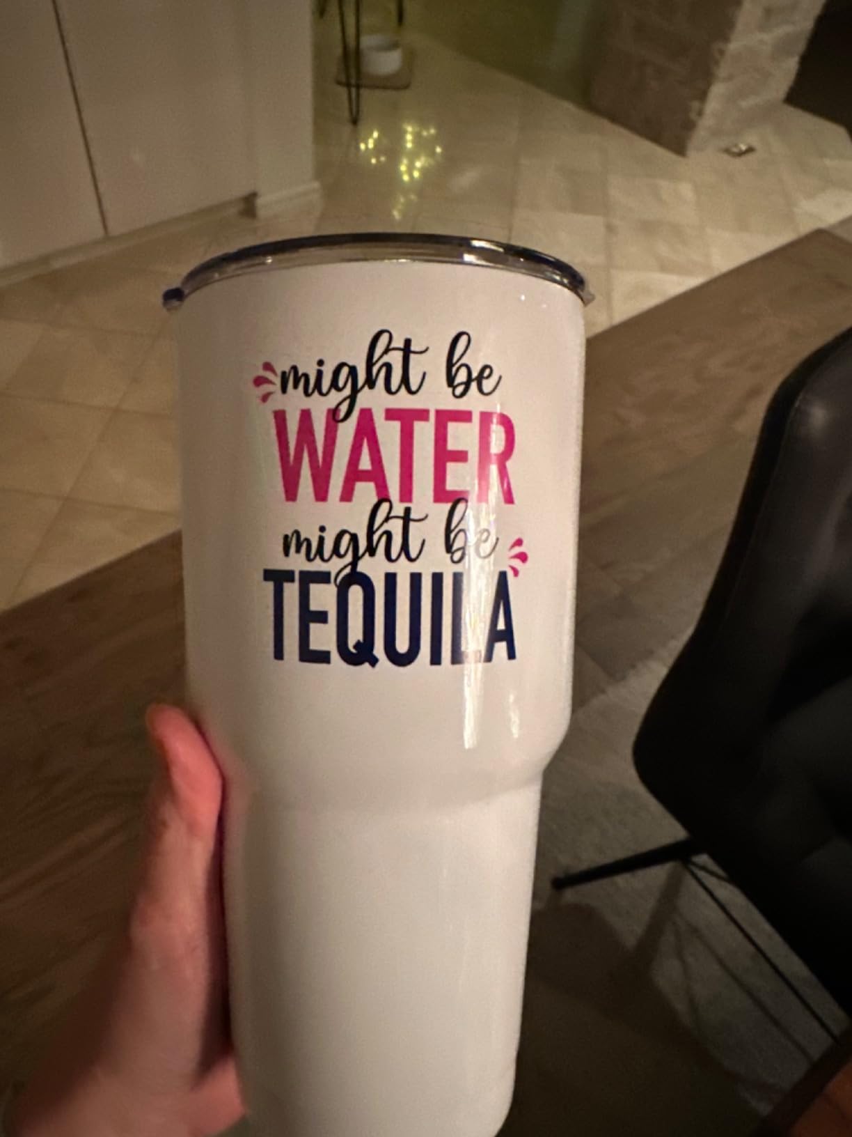 Funny Might Be Gin Tumbler 30oz, Fun and Unique Presents for Drinkers, Adult Humor Cups, Drinking Themed Gag Gifts for Men and Women, Ideal Present Picks for Her Birthday, Christmas, Gift Ready customer photo 1