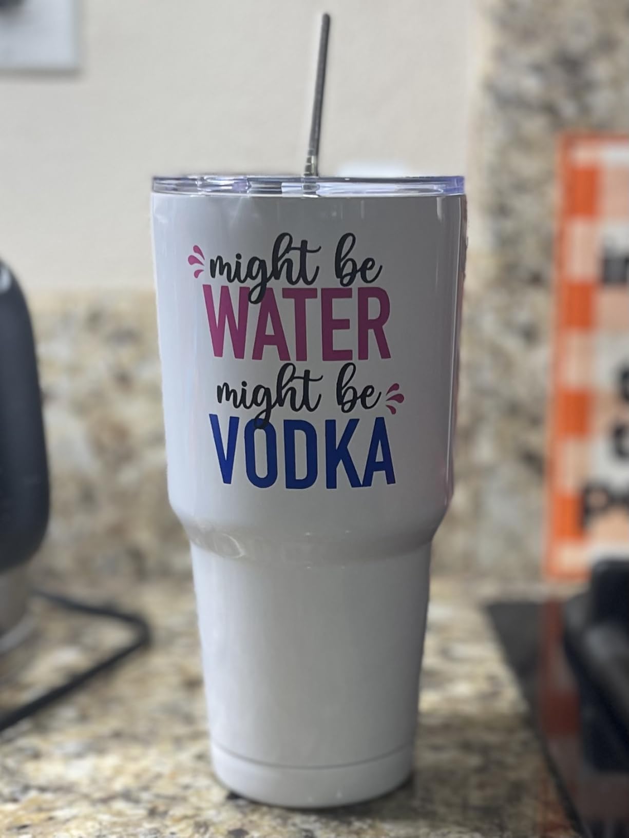 Funny Might Be Gin Tumbler 30oz, Fun and Unique Presents for Drinkers, Adult Humor Cups, Drinking Themed Gag Gifts for Men and Women, Ideal Present Picks for Her Birthday, Christmas, Gift Ready customer photo 2