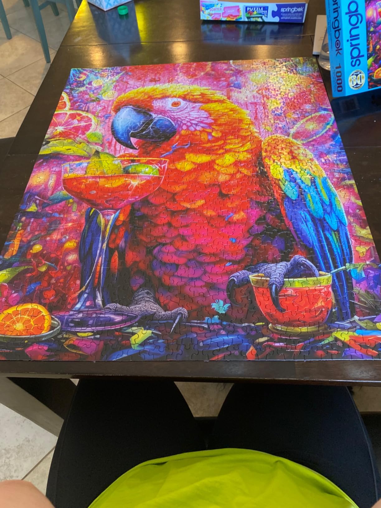 Springbok Look of the Wild 1000 Piece Jigsaw Puzzle for Adults | Colorful owl puzzle with Unique Cut Pieces, Made in USA, Eco-Friendly Materials featuring vibrant wildlife artwork customer photo 2