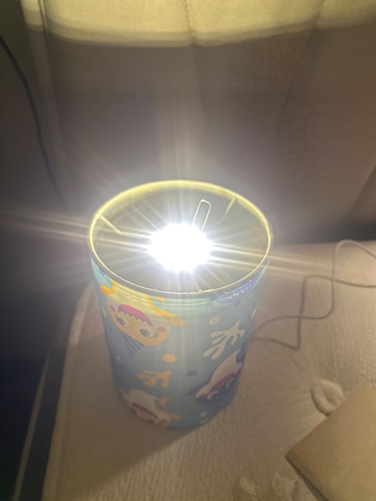 Bedside Lamp Cute Shark Table Lamp for Bedroom LED Nightstand Lamp Shade USB Ports Wood Base for Living Room Dorm Office customer photo 2