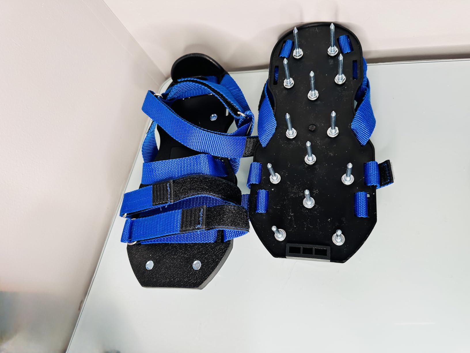 Lawn Aerator Shoes Pre‑Assembled with Secure Dual Instep Straps for Lawn customer photo 2