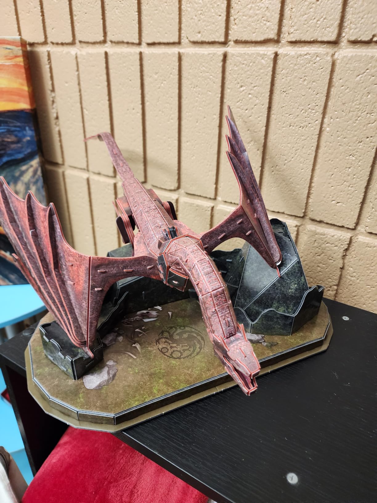 4D Build, House of the Dragon Caraxes Dragon 3D Model Kit, Game of Thrones Collectibles & Desk Décor, Adult Puzzle, Building Toys, 101 Pcs, 3D Puzzles, Gift Ideas for Ages 12 & Up customer photo 2
