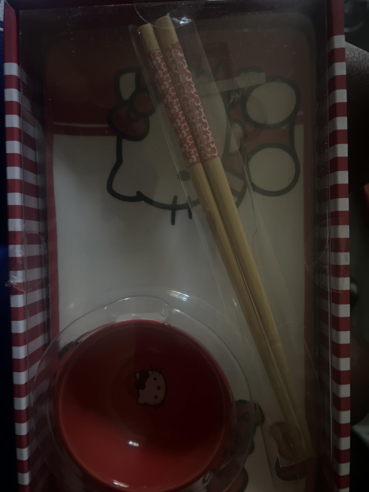 Silver Buffalo Spy X Family Japanese Anime Featuring Anya Forger, Loid (Twilight), and Yor (Thorn Princess) Ceramic Sushi Set with Dipping Sauce Dish and Matching Chopsticks customer photo 2